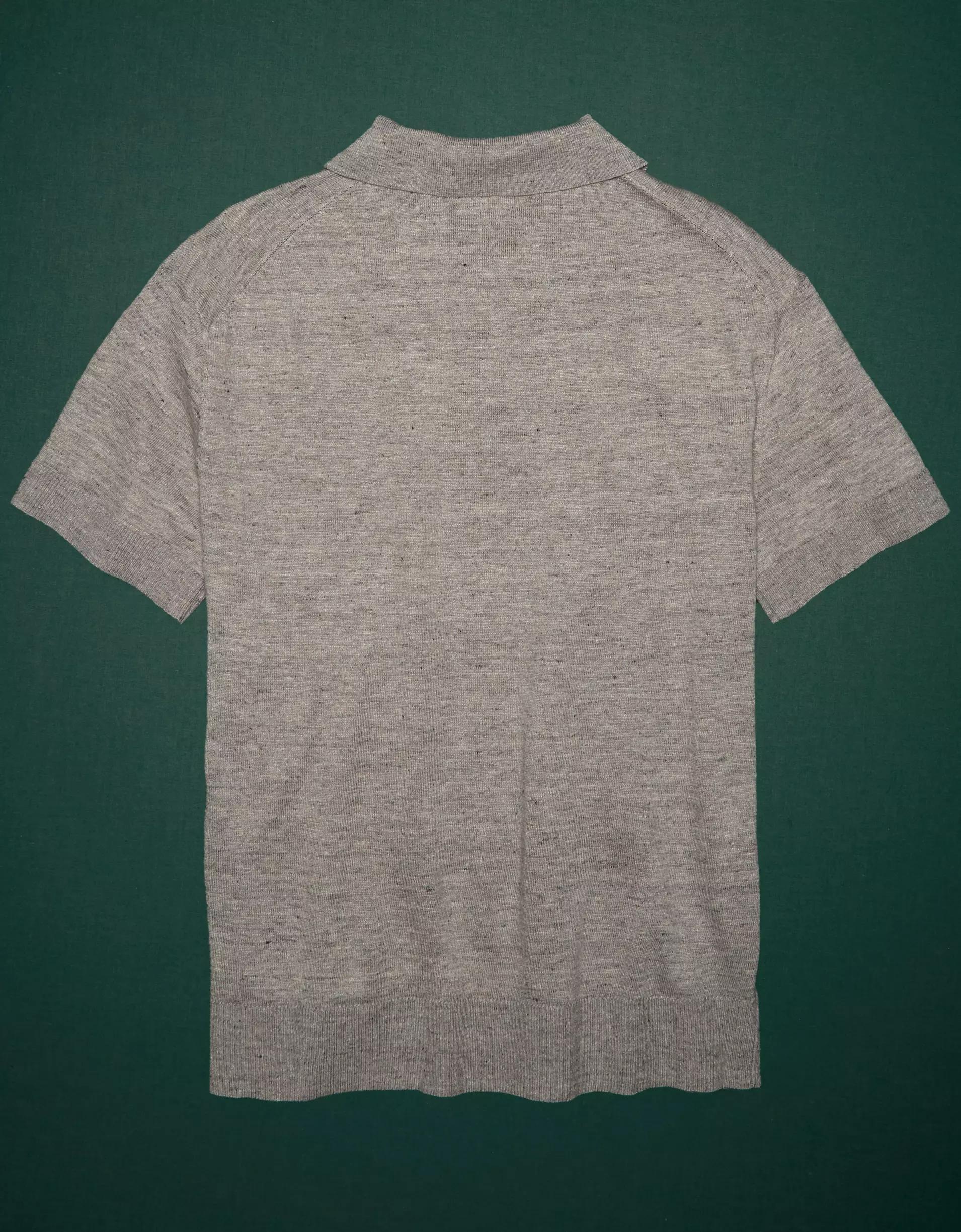 AE77 Premium Sweater Polo Shirt Product Image