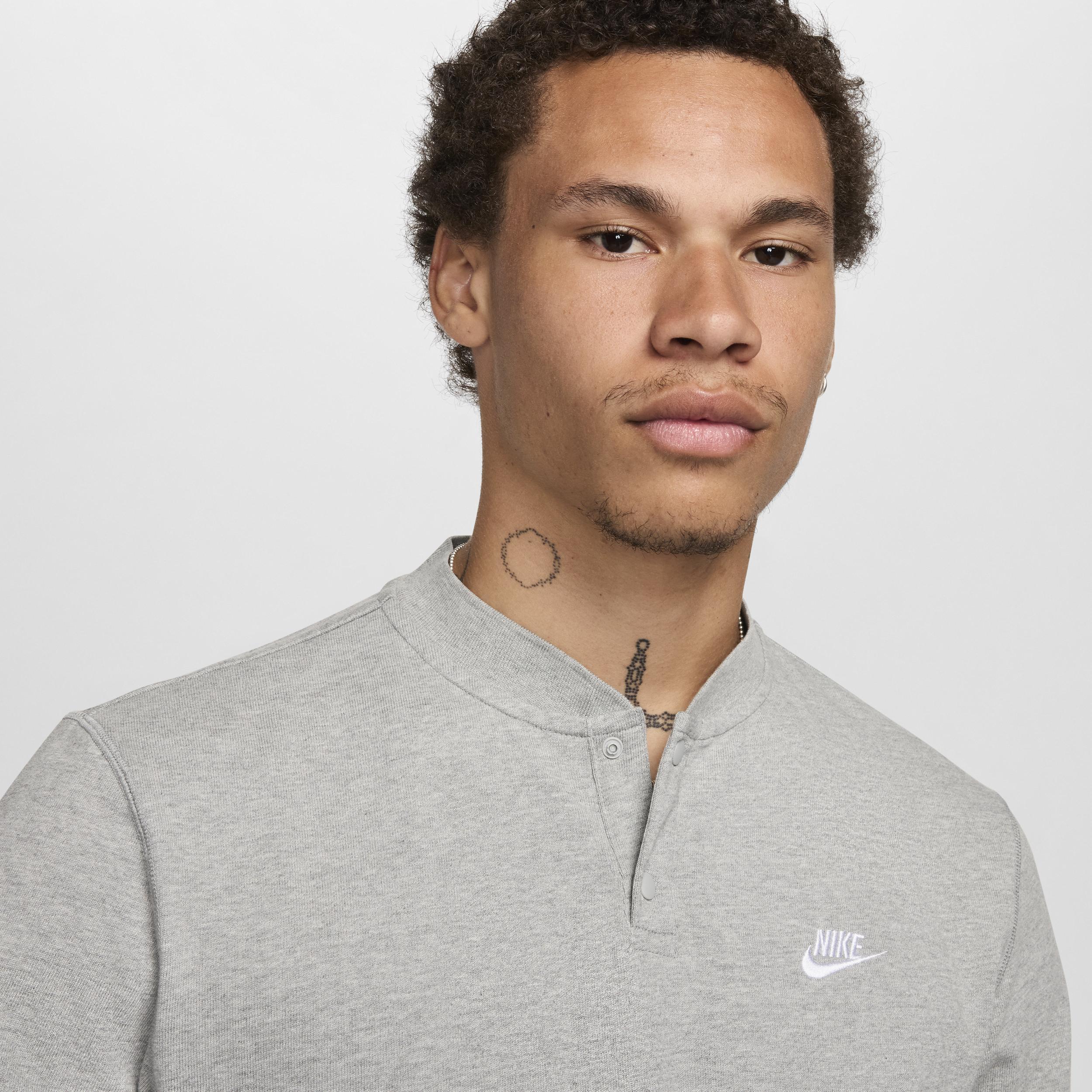 Nike Men's Club Long-Sleeve Henley Product Image