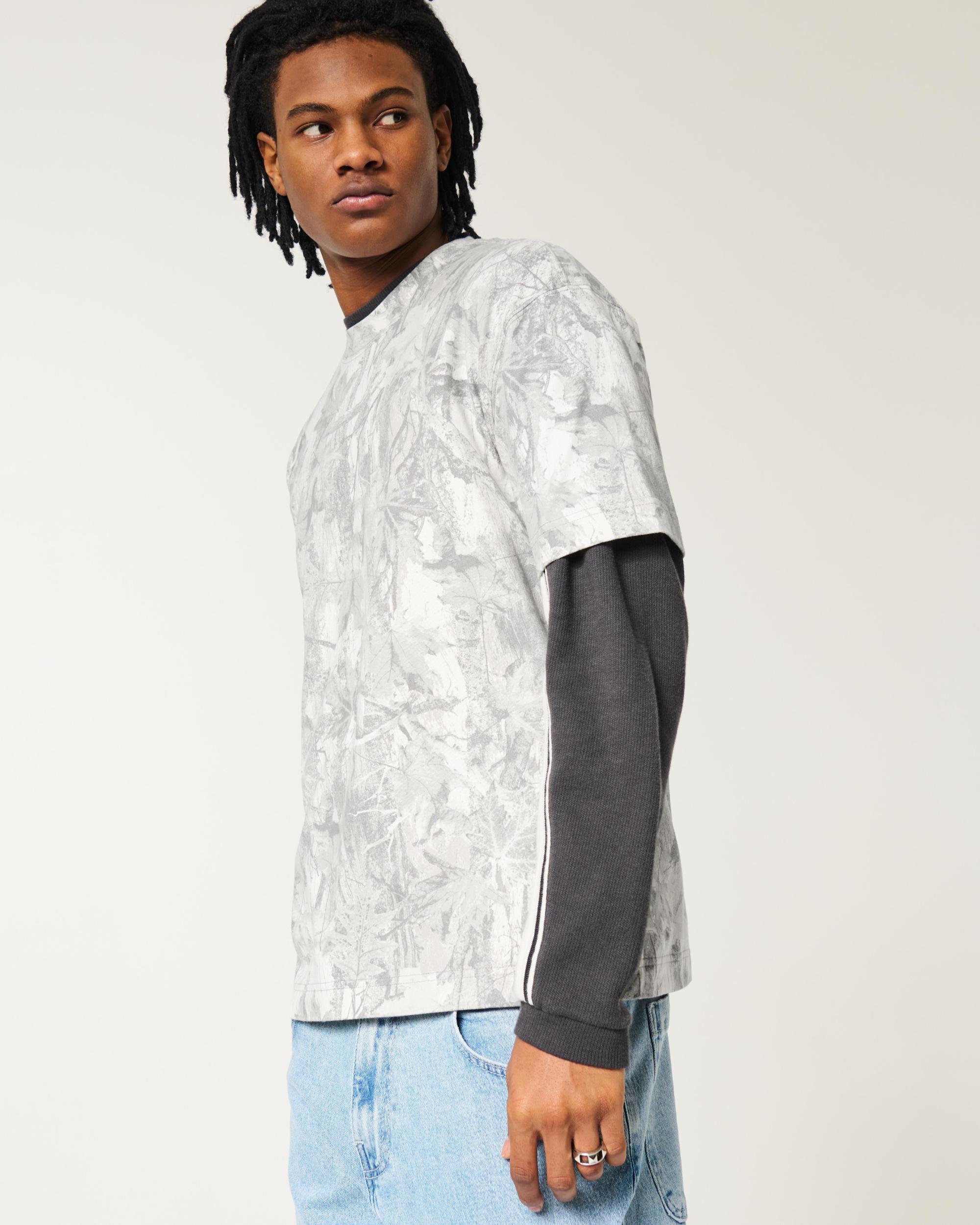 Boxy Heavyweight Washed Crew T-Shirt Product Image