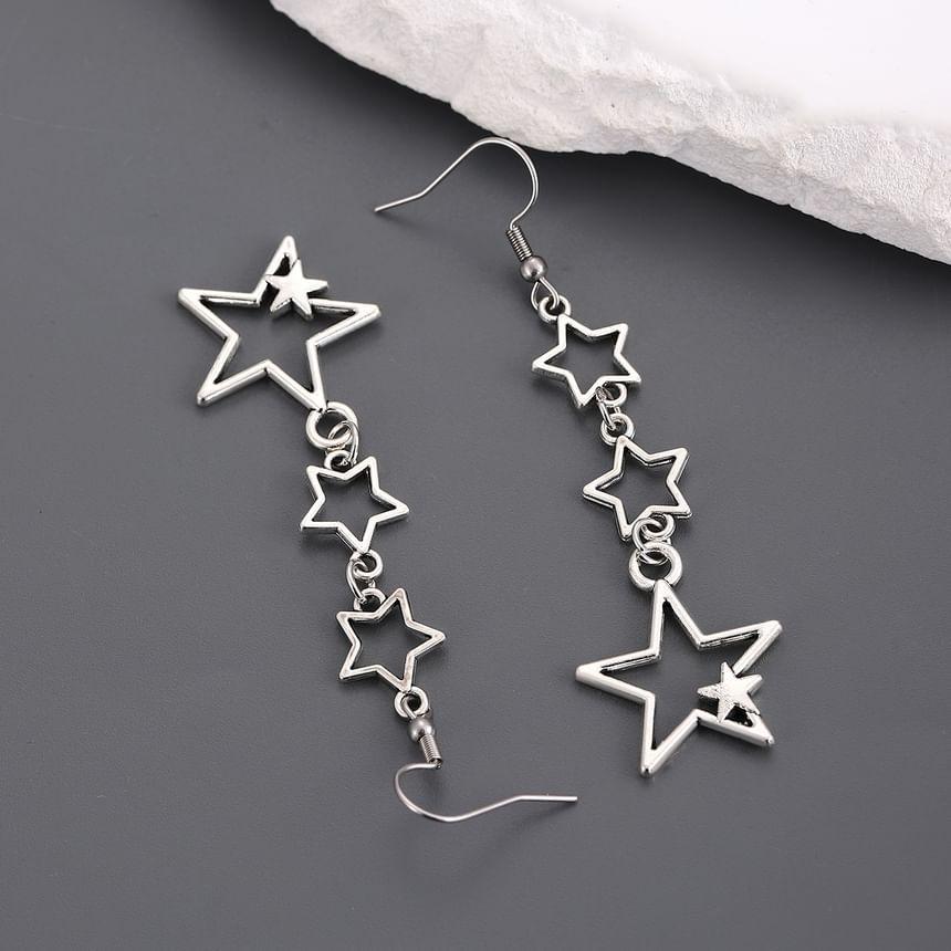 Star Alloy Dangle Earring / Choker / Set Product Image