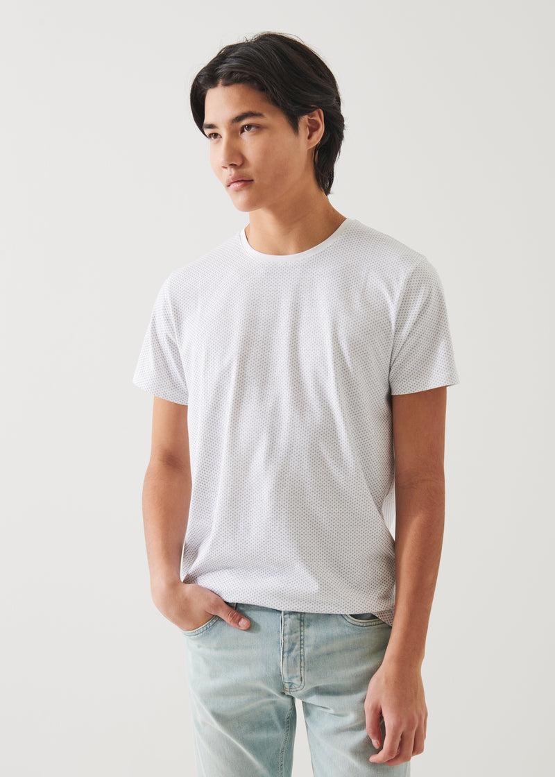 Patrick Assaraf Stretch Printed T-Shirt Product Image