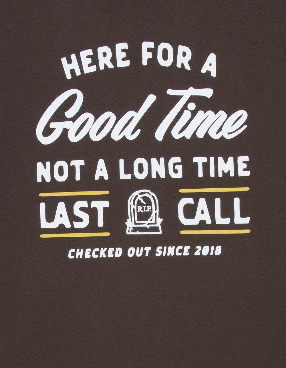 LAST CALL CO. Good Time Mens Tee - BROWN Product Image