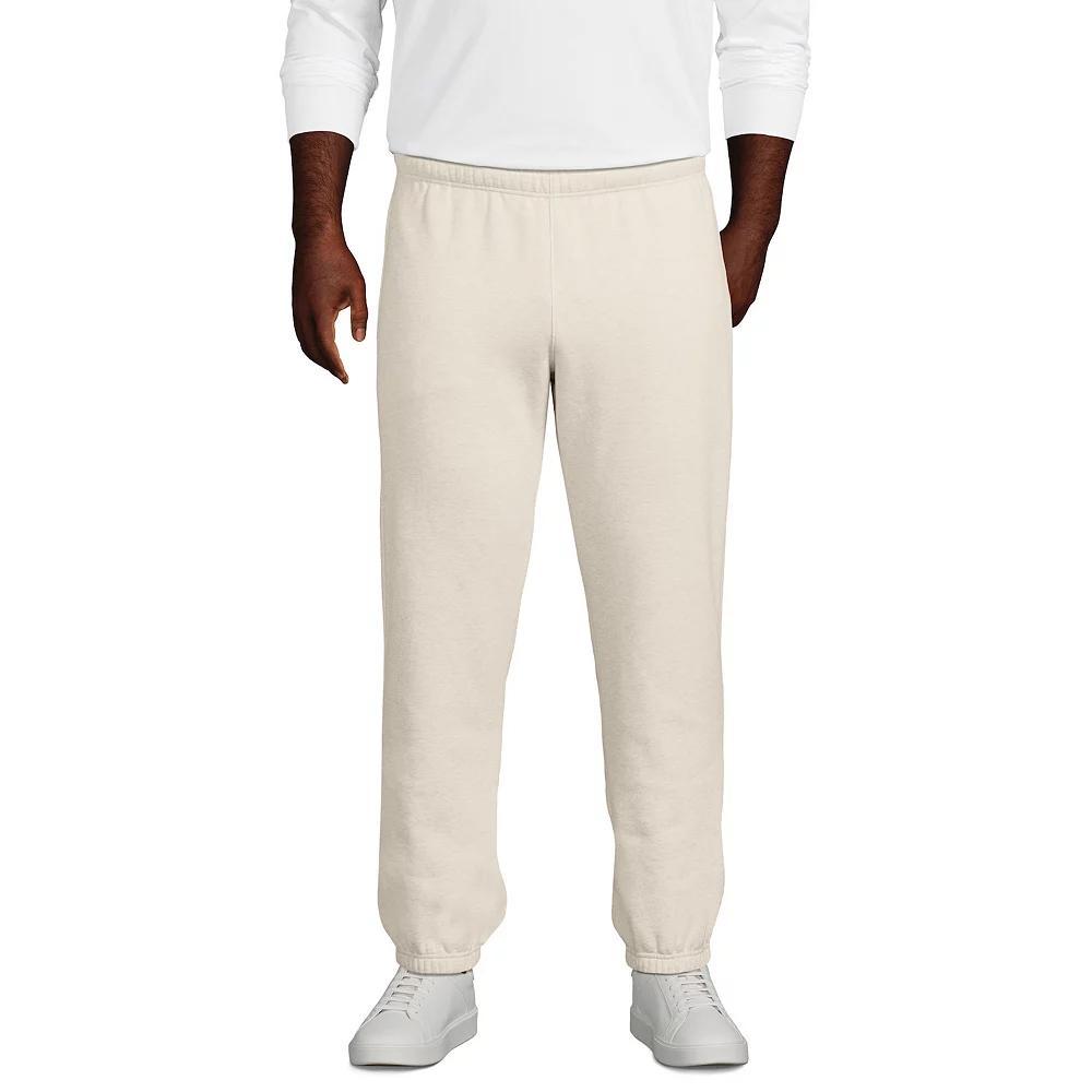 Big & Tall Lands End Relaxed Serious Sweats Sweatpants, Mens Flax Grey Product Image