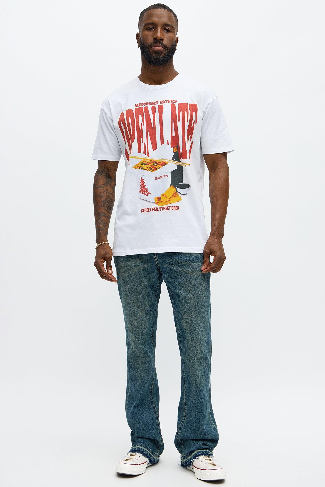 Midnight Open Late Short Sleeve Tee - White Product Image