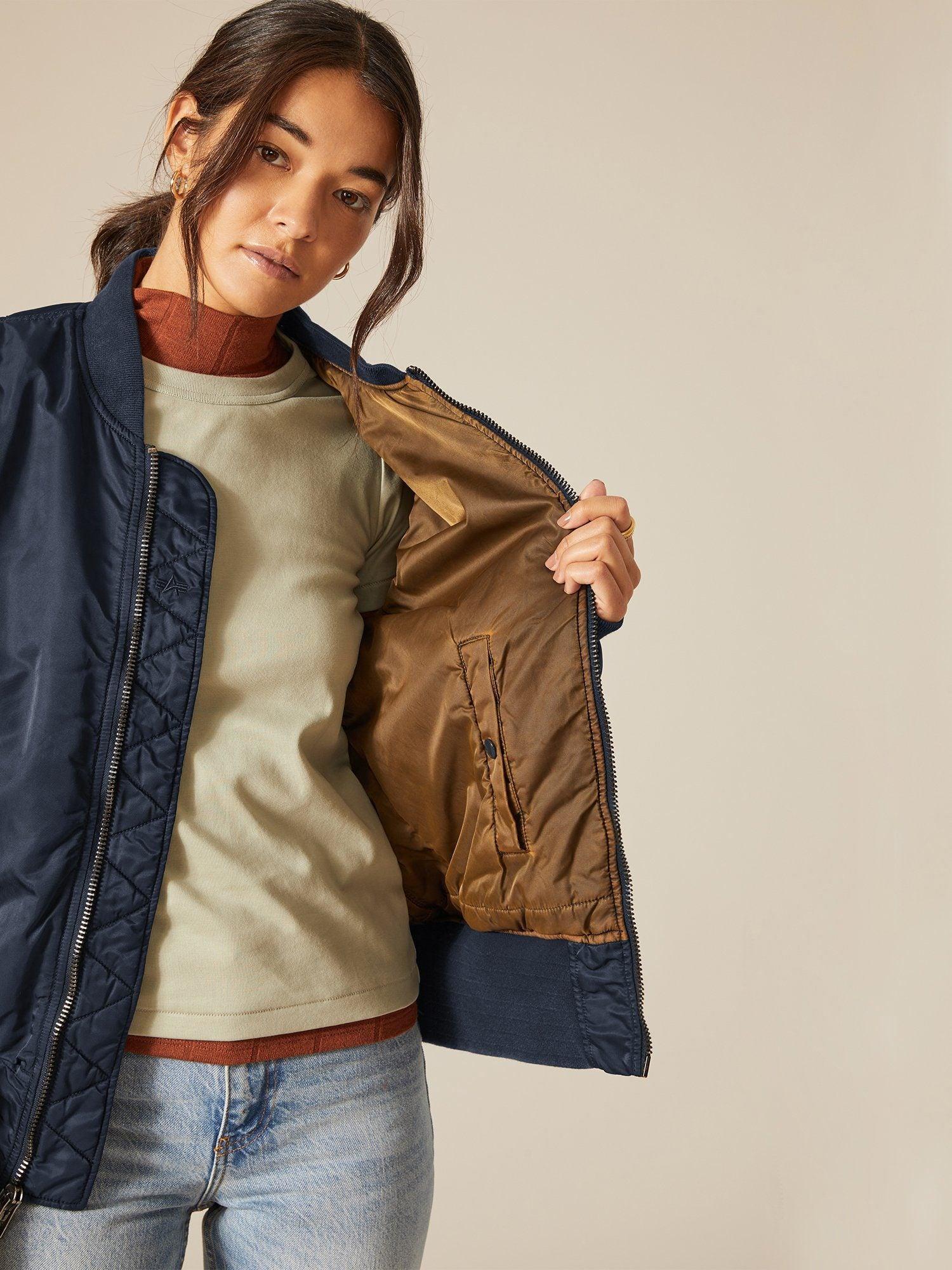 MA-1 BATTLEWASH BOMBER JACKET Female Product Image
