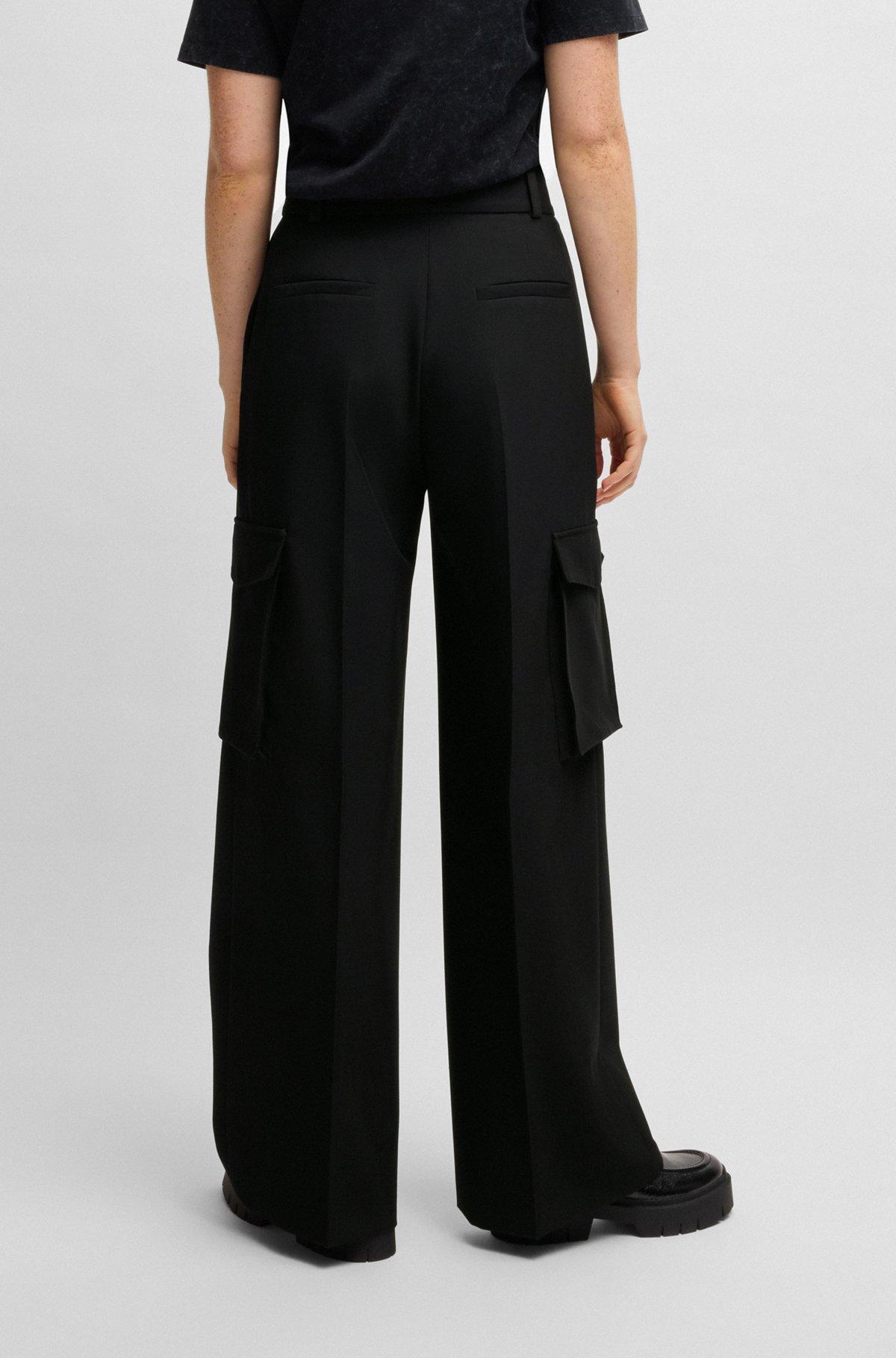 Regular-fit cargo trousers in stretch material Product Image