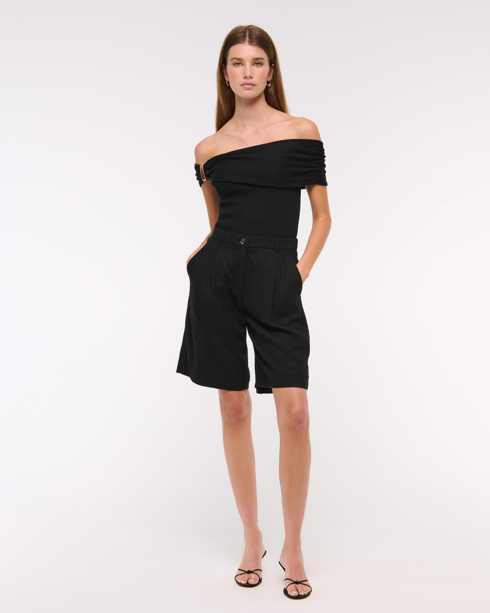 Hardware Off-The-Shoulder Sweater Top Product Image