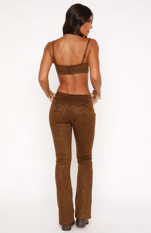 Never Going Back Pants Chocolate Product Image