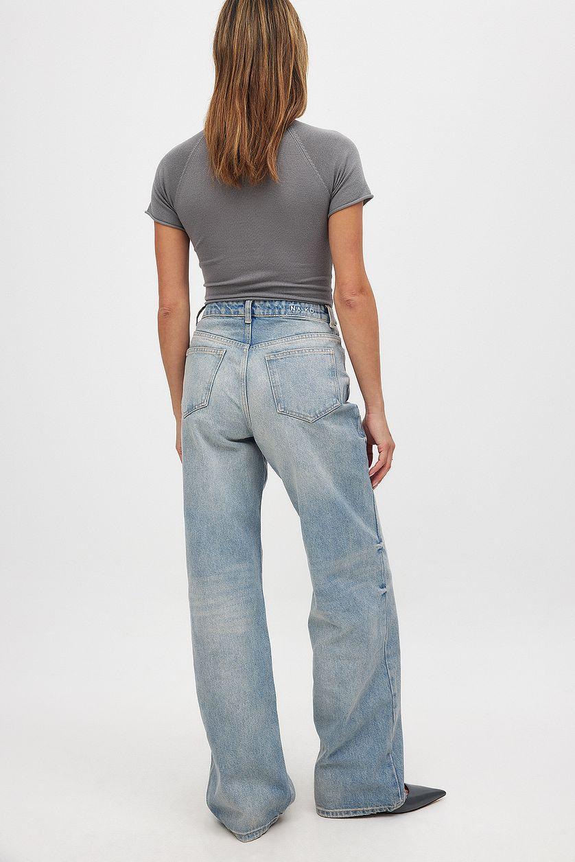 Straight Mid Waist Jeans Product Image