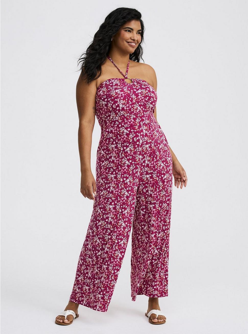 Studio Knit O-Ring Halter Jumpsuit Product Image