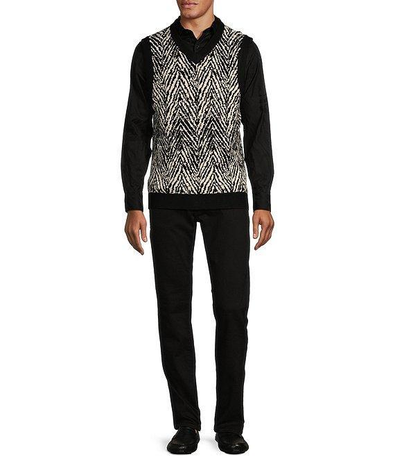 Murano Inflorescence Collection Oversized Textured Sleeveless Sweater Vest Product Image