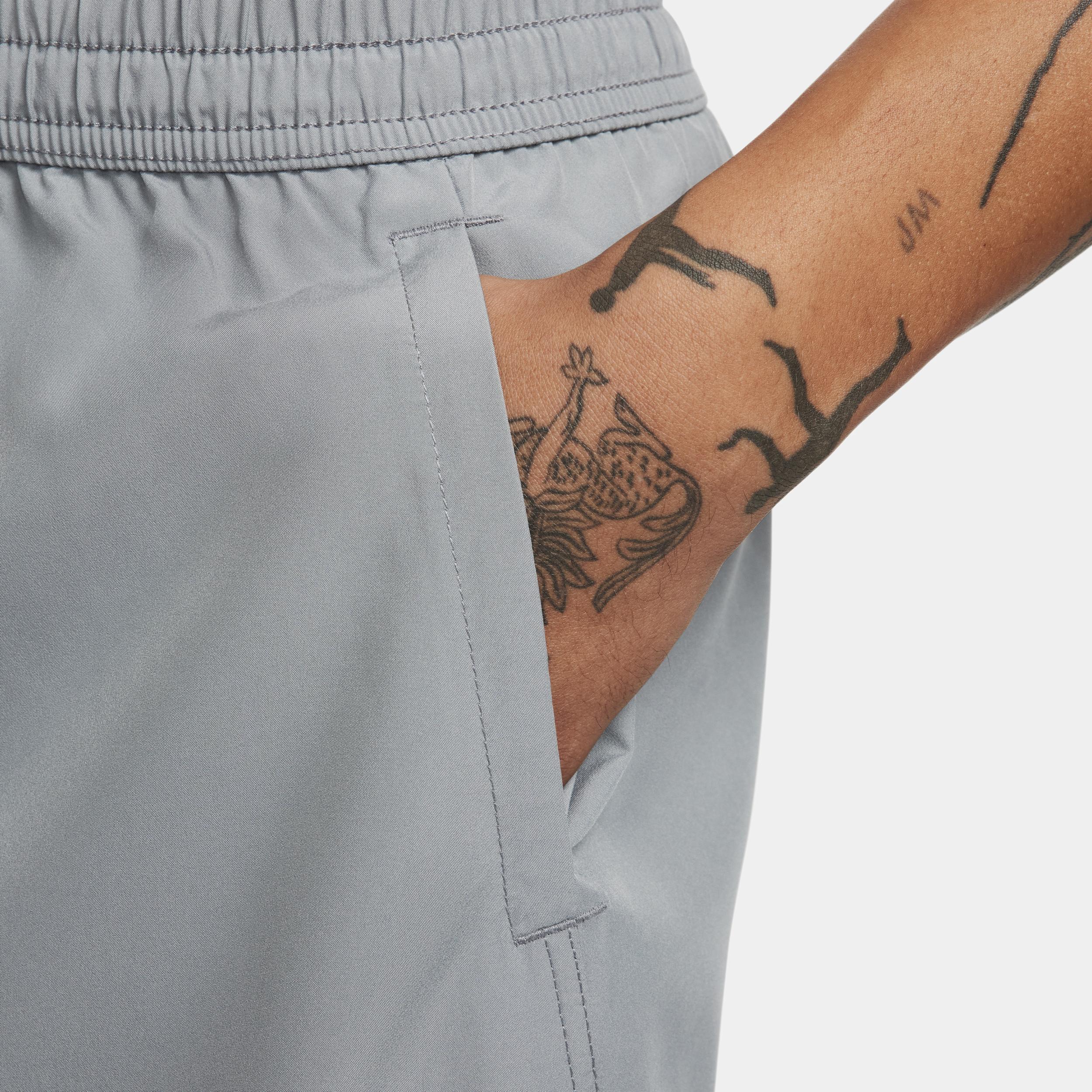 Mens Nike DriFit Form 7-in Unlined Woven Short, Men's, Size: Large, Smoke Gray Black Product Image