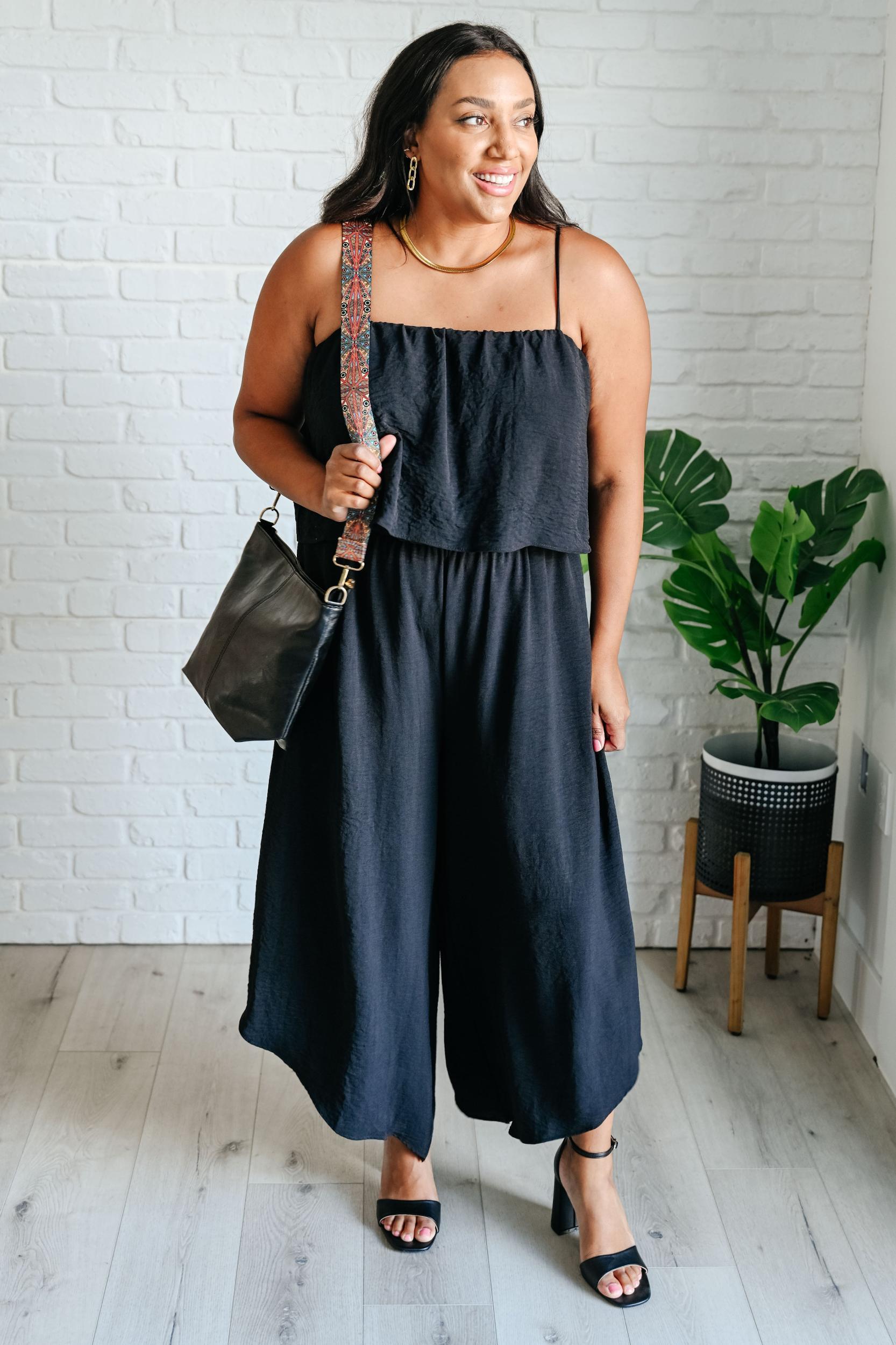When All is Said and Done Spaghetti Strap Jumpsuit - ONLINE EXCLUSIVE! Product Image