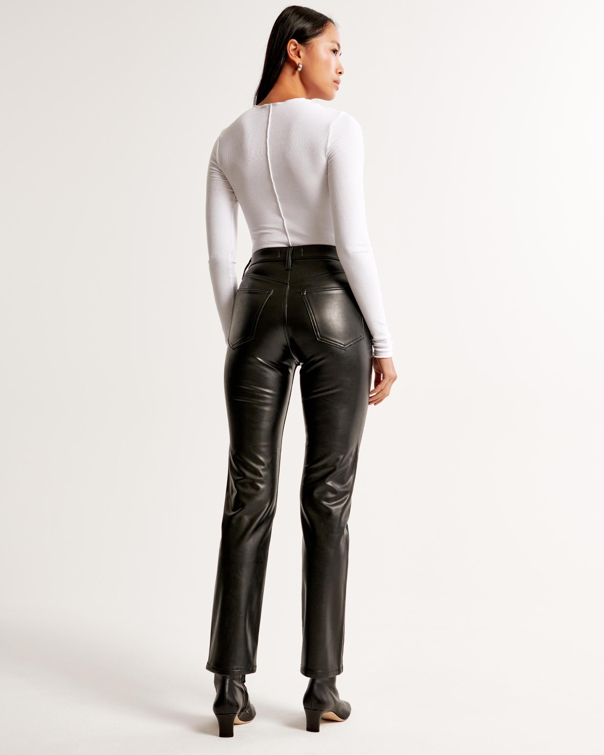 Mixed Fabric Curve Love Ultra High Rise Ankle Straight Jean Product Image