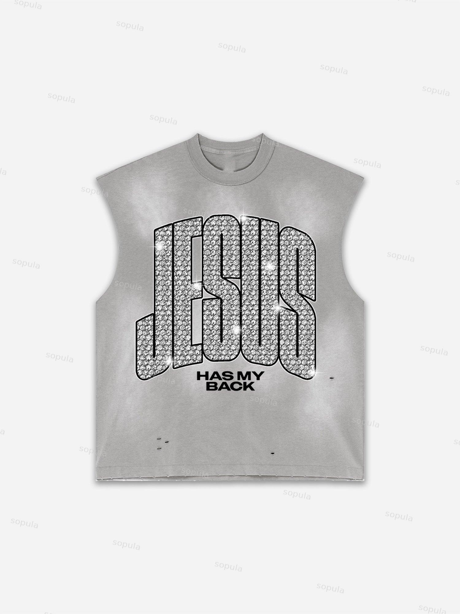 Future World Brainstorming Graphic Print Distressed Tank Top Product Image