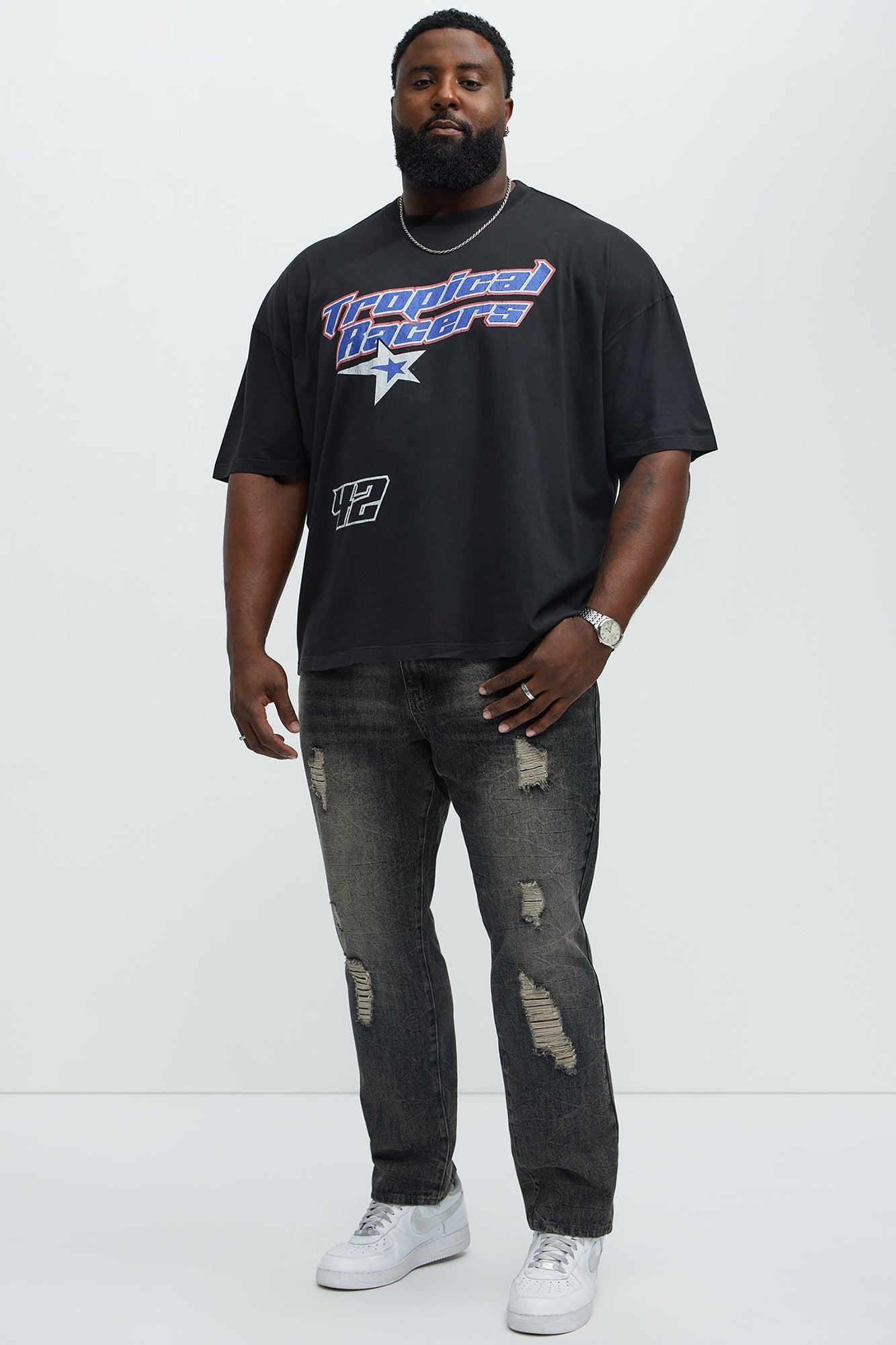 Tropical Racers Oversized Short Sleeve Tee - Black Wash Product Image
