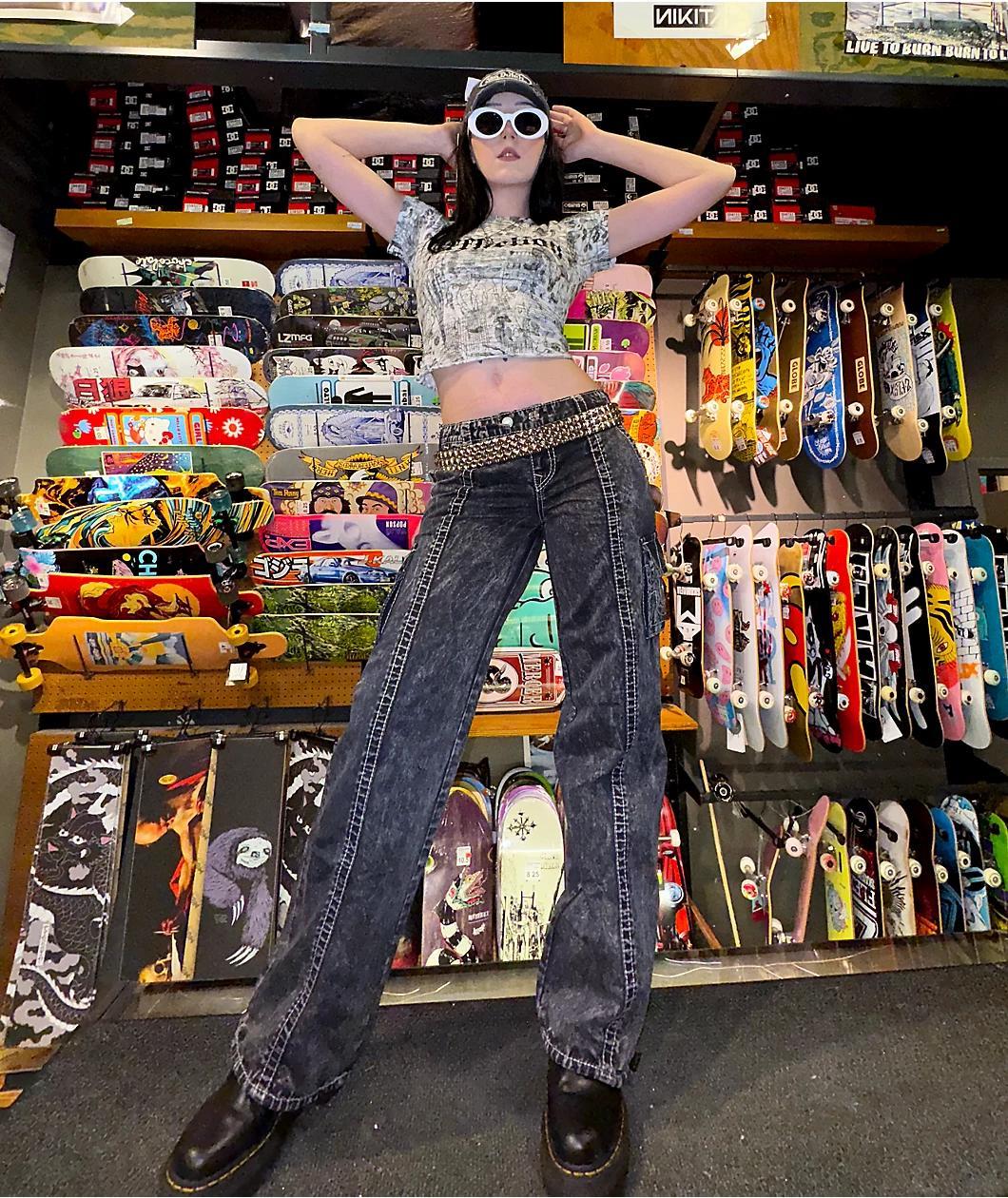 Affliction Iggy Punk White Crop T-Shirt Product Image