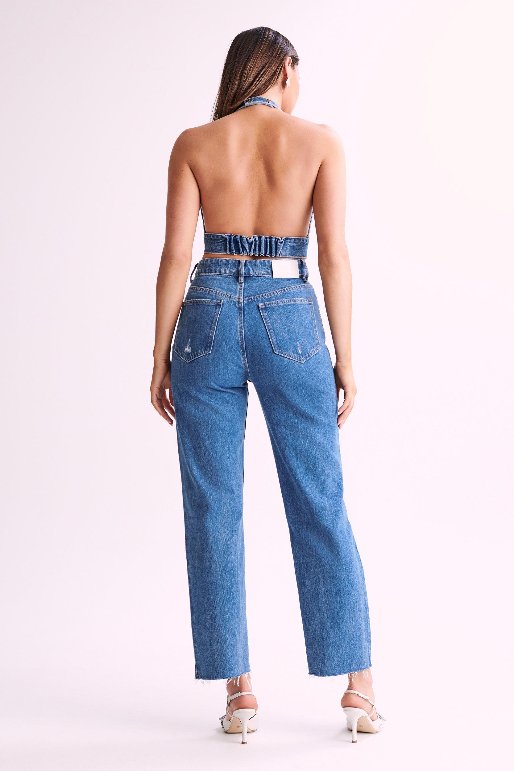 Tina Mom Jean - 70'S Blue Product Image