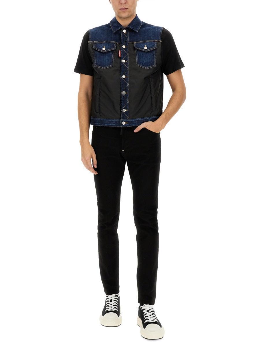 DSQUARED2 Cool Guy Mid-rise Skinny Jeans In Black Product Image