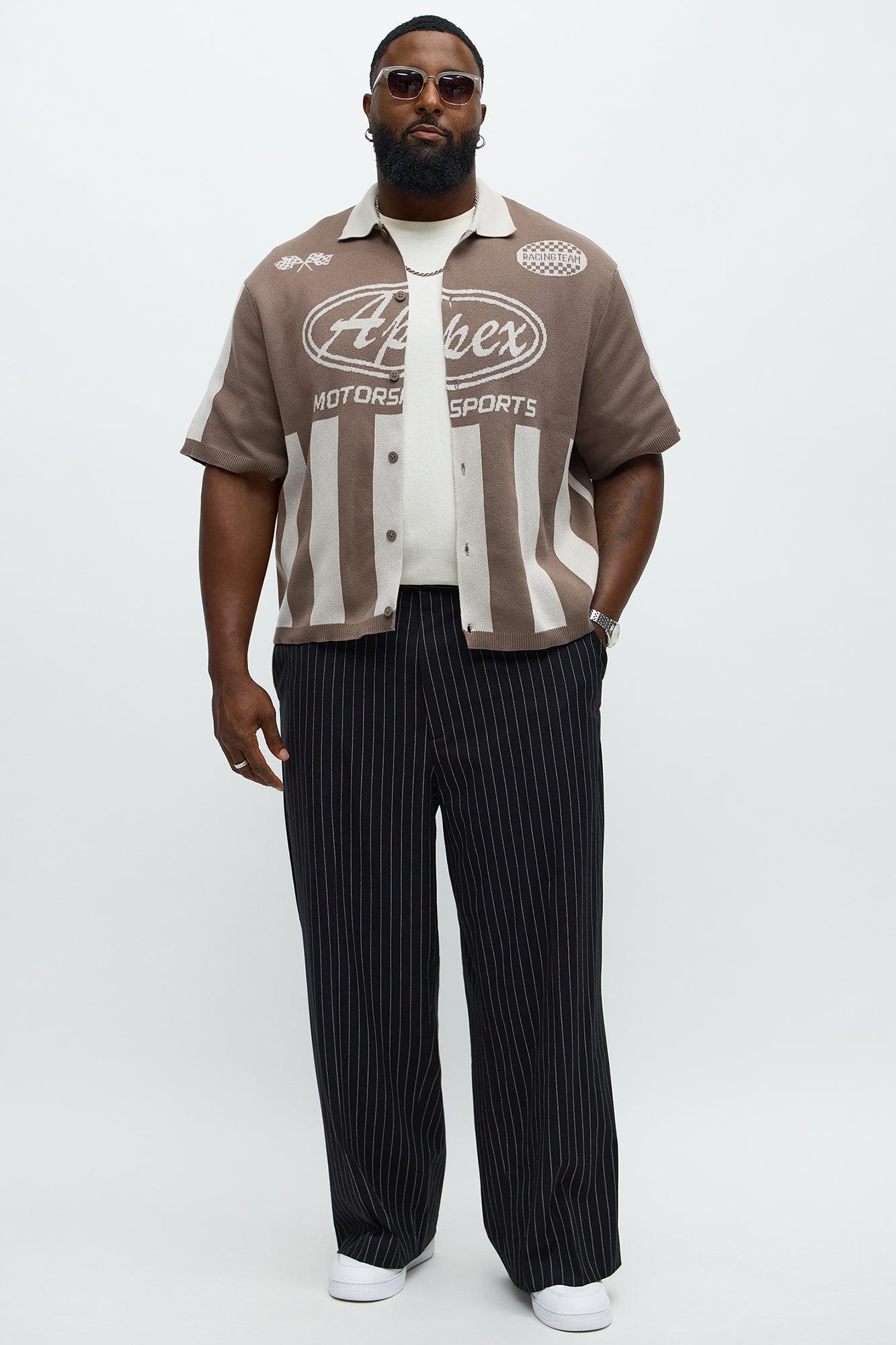 Relaxed Faux Button Up Shirt - Sand Product Image