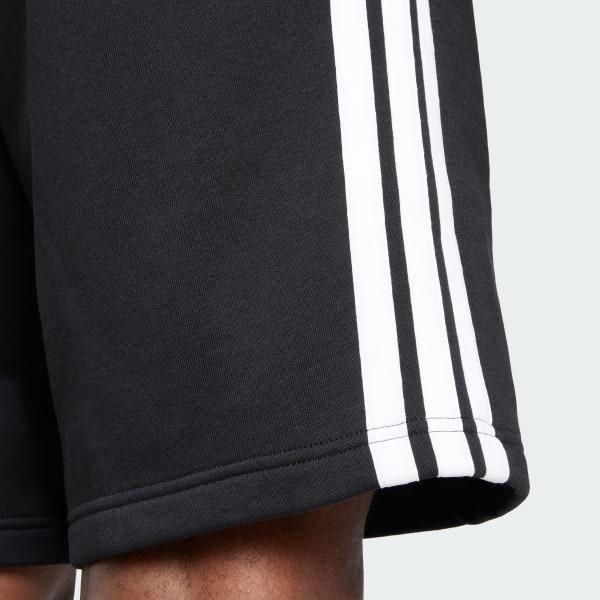 Men's adidas Essentials 3-Stripes Fleece Sportswear Shorts, Size: Medium, Black Product Image