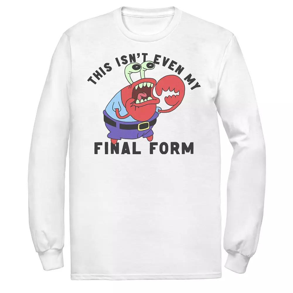 Men's SpongeBob SquarePants Mr. Krabs Isn't Even My Final Form Tee, Size: Small, White Product Image