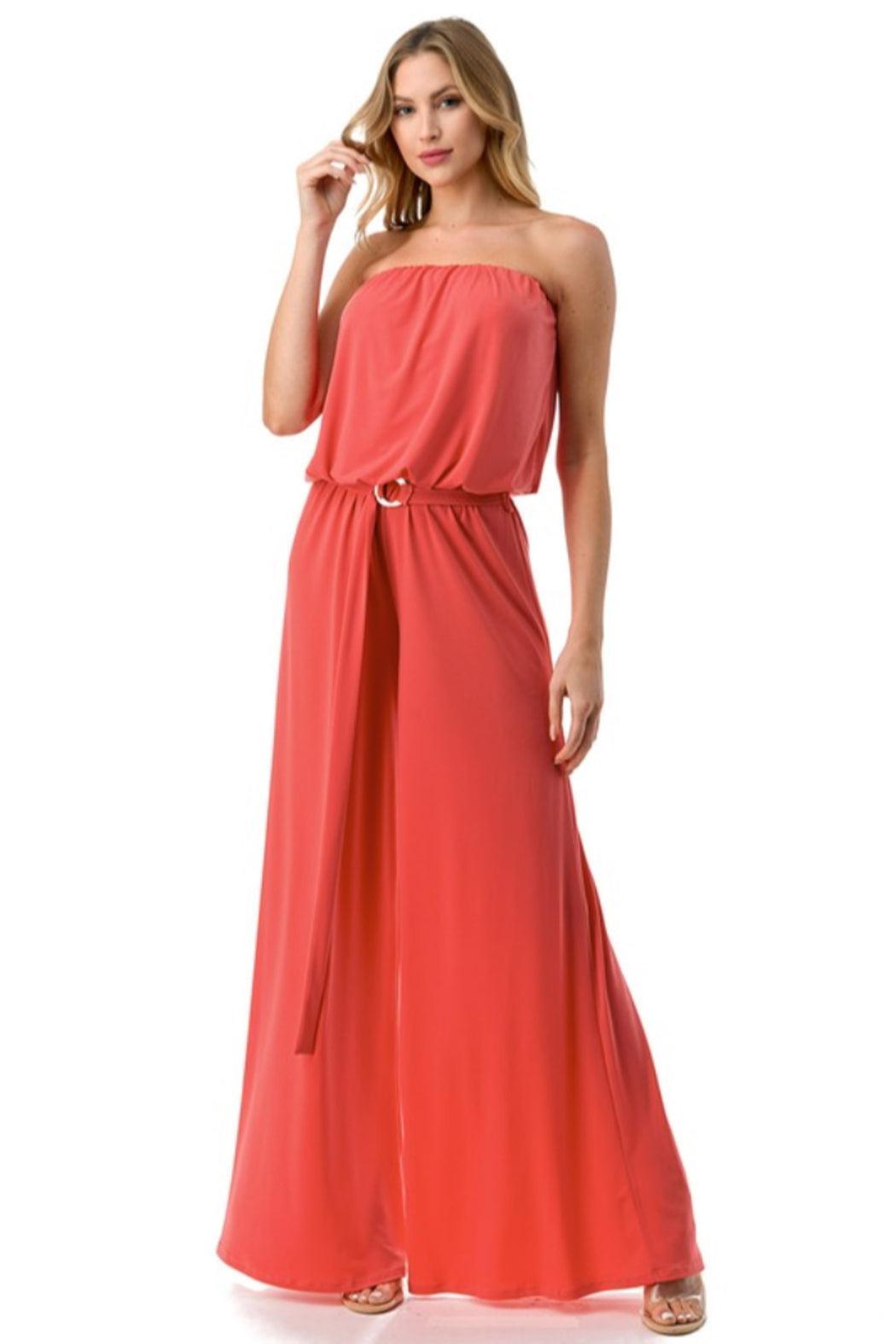 Solid Ring Belt juumpsuit Product Image