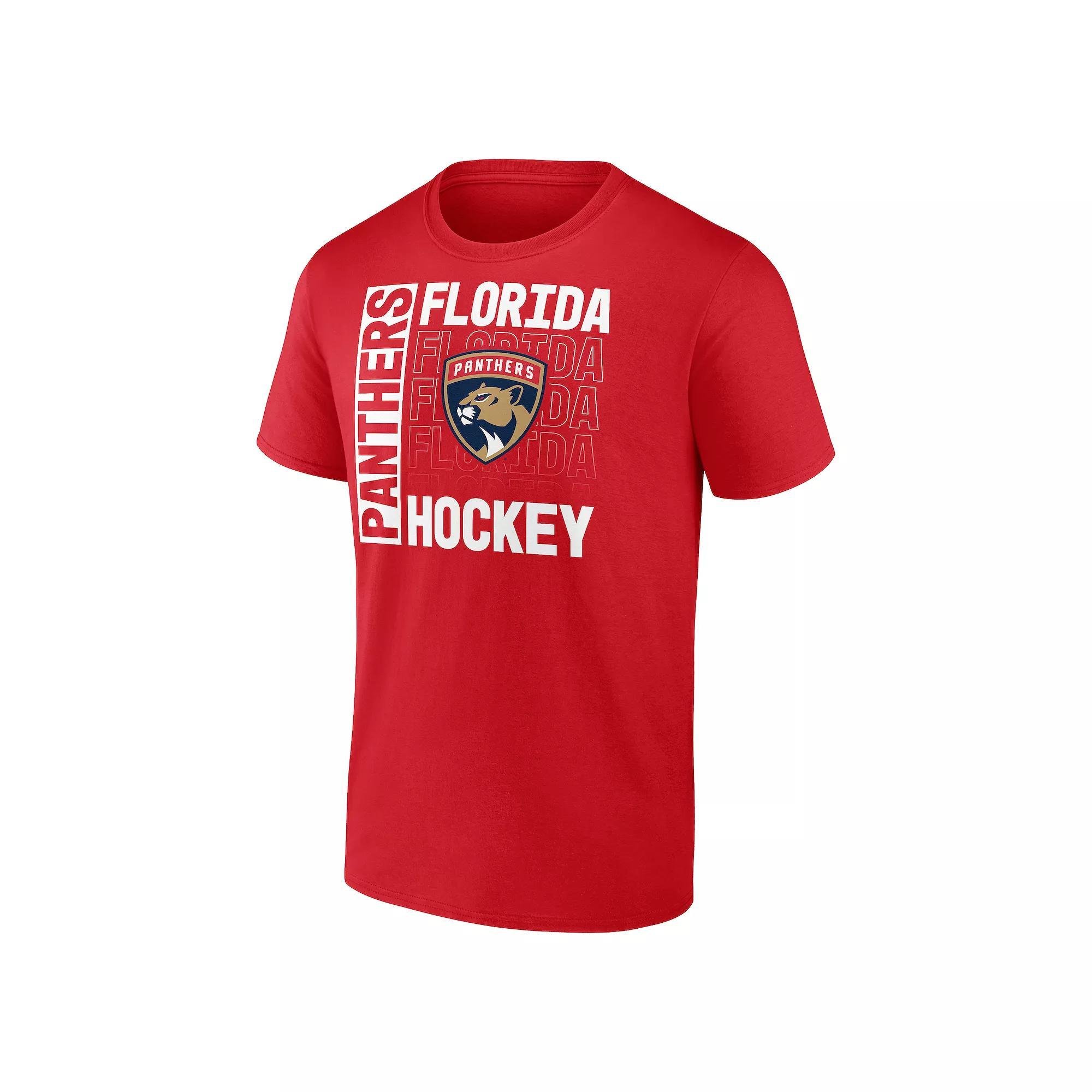 Men's NHL Florida Panthers Graphic Tee, Size: Large, Pnt Red Product Image