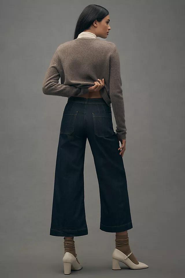 The Ettie High-Rise Crop Wide-Leg Jeans by Maeve Product Image