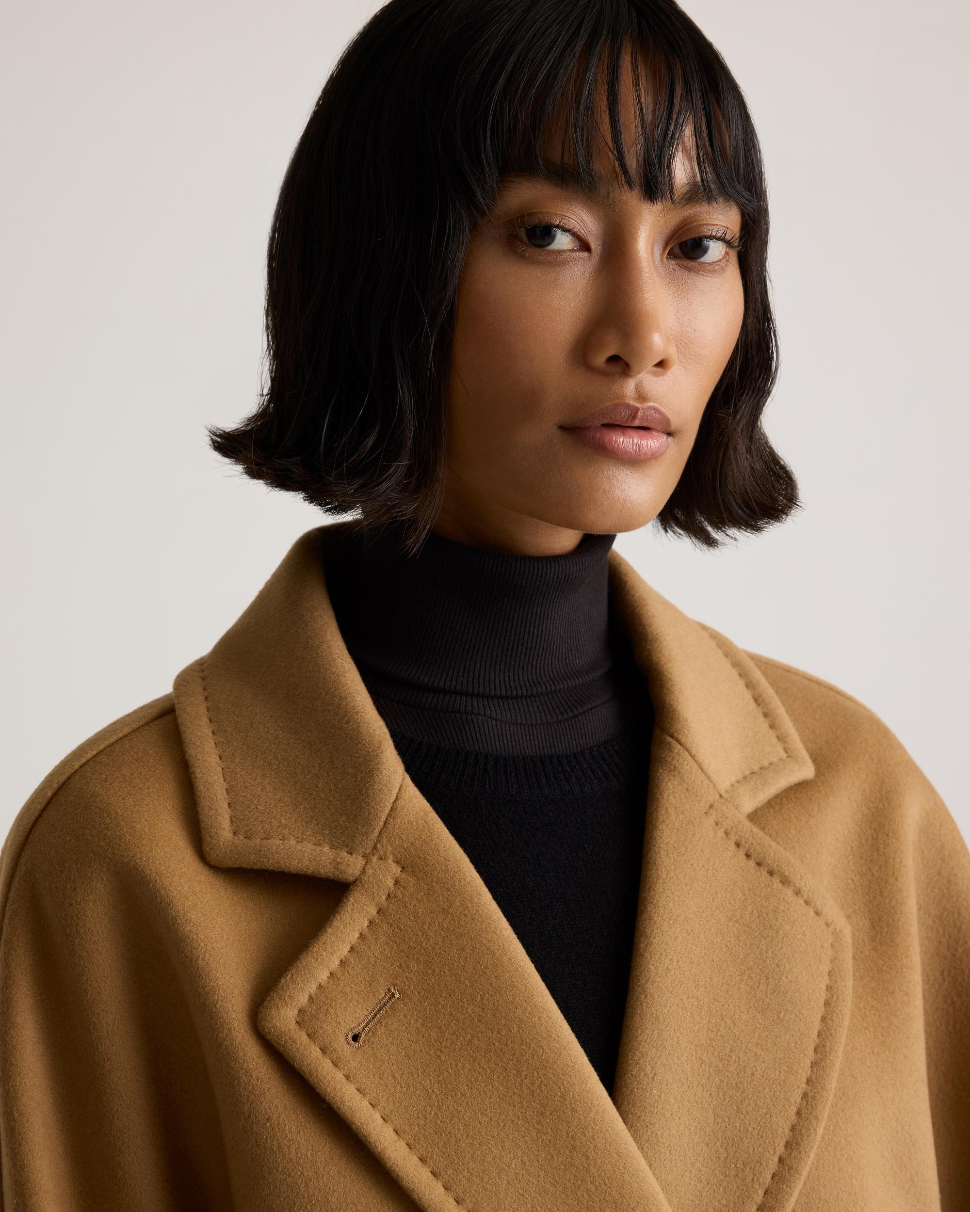Quince | Women's Italian Wool Double-Breasted Slouch Coat Product Image
