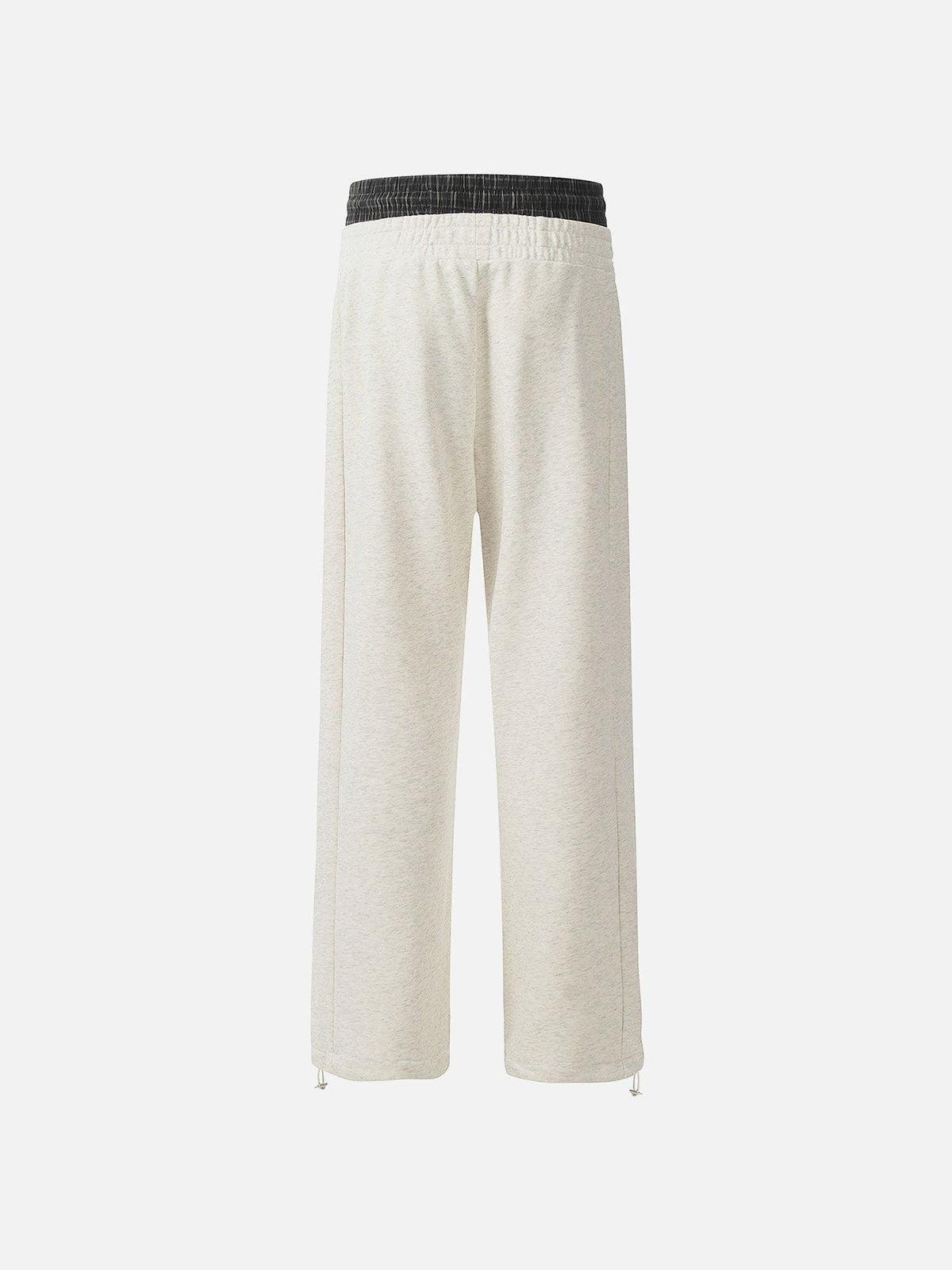 Aelfric Eden Plaid Waist Patchwork Sweatpants Product Image