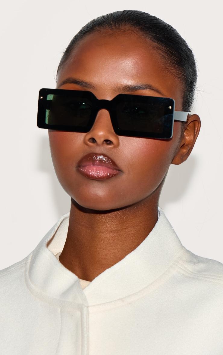 Olive Chunky Frameless Square Sunglasses Product Image