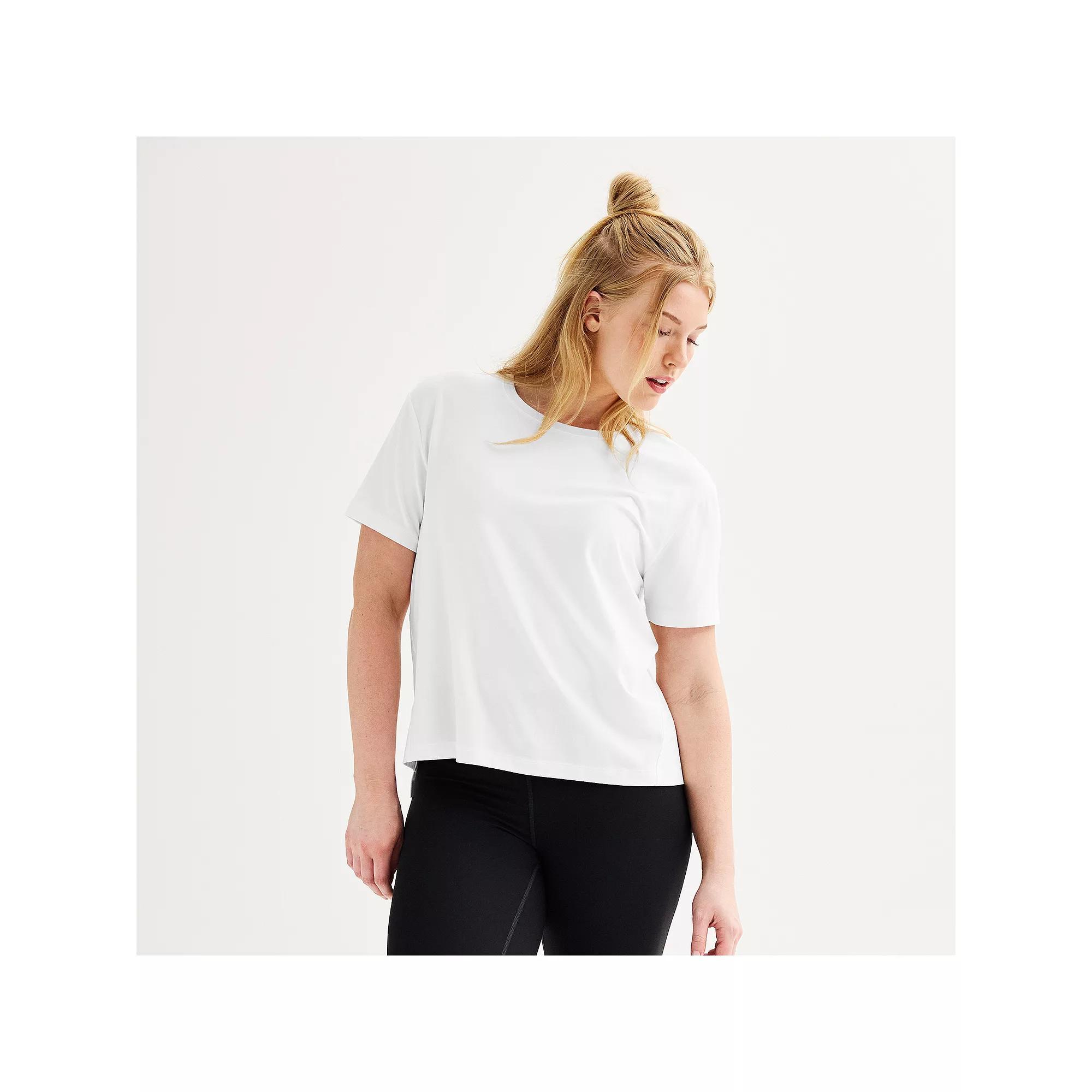 Women's FLX Easy Restore Short Sleeve Crewneck Tee, Size: Large, Modern White Product Image