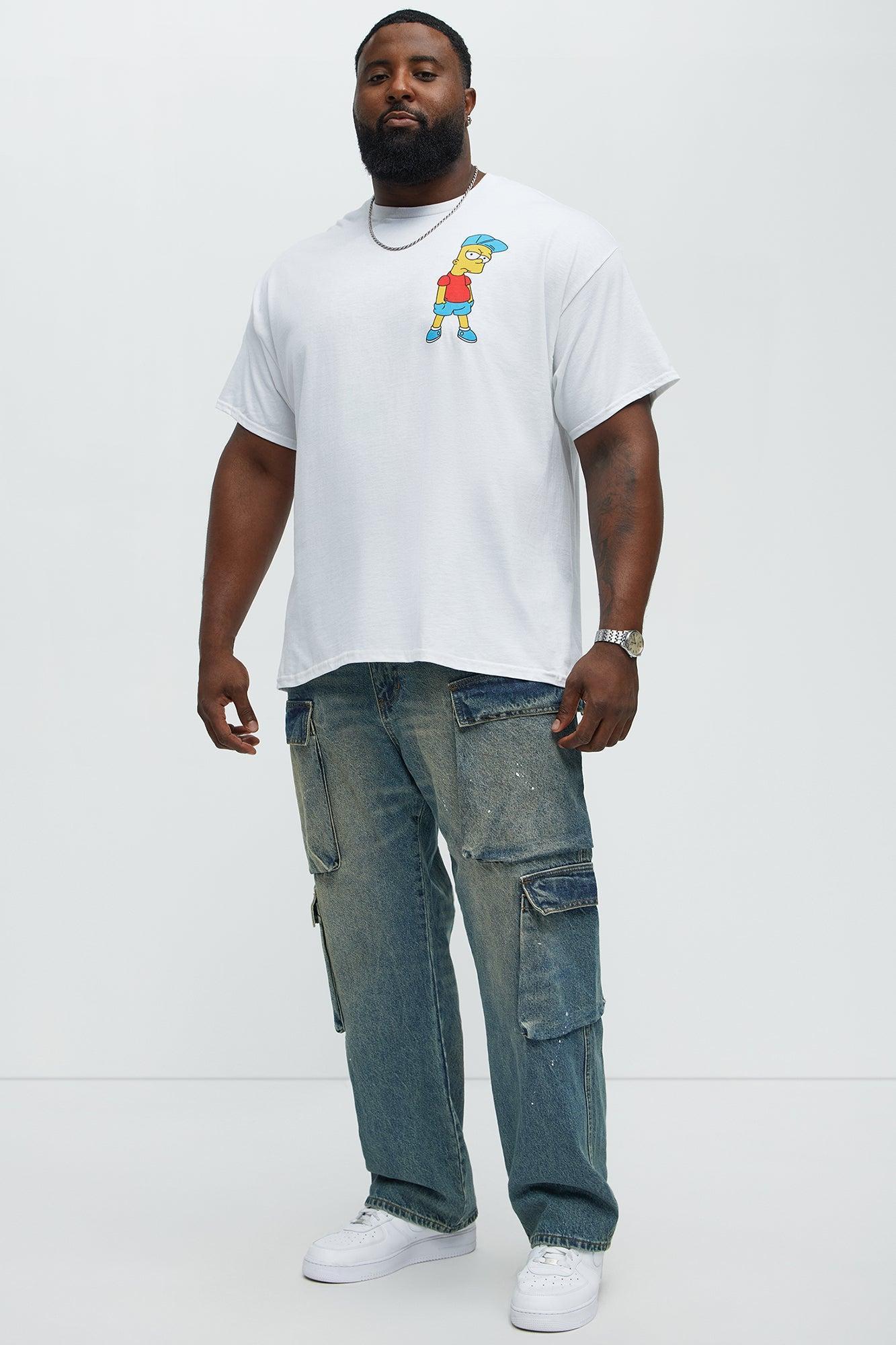 The Simpsons Bart Krusty Short Sleeve Tee - White Product Image