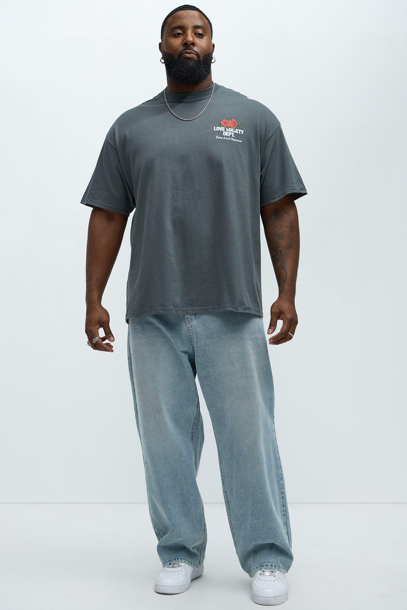 Love Society Dept. Short Sleeve Tee - Grey Product Image