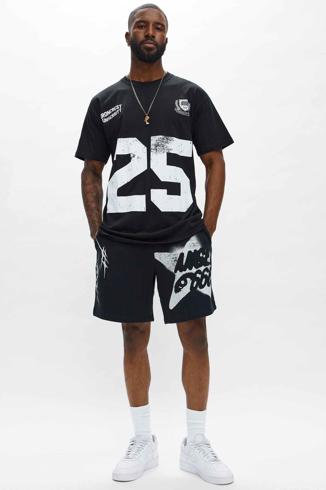 Angel Star 666 Sweatshort - Black Product Image