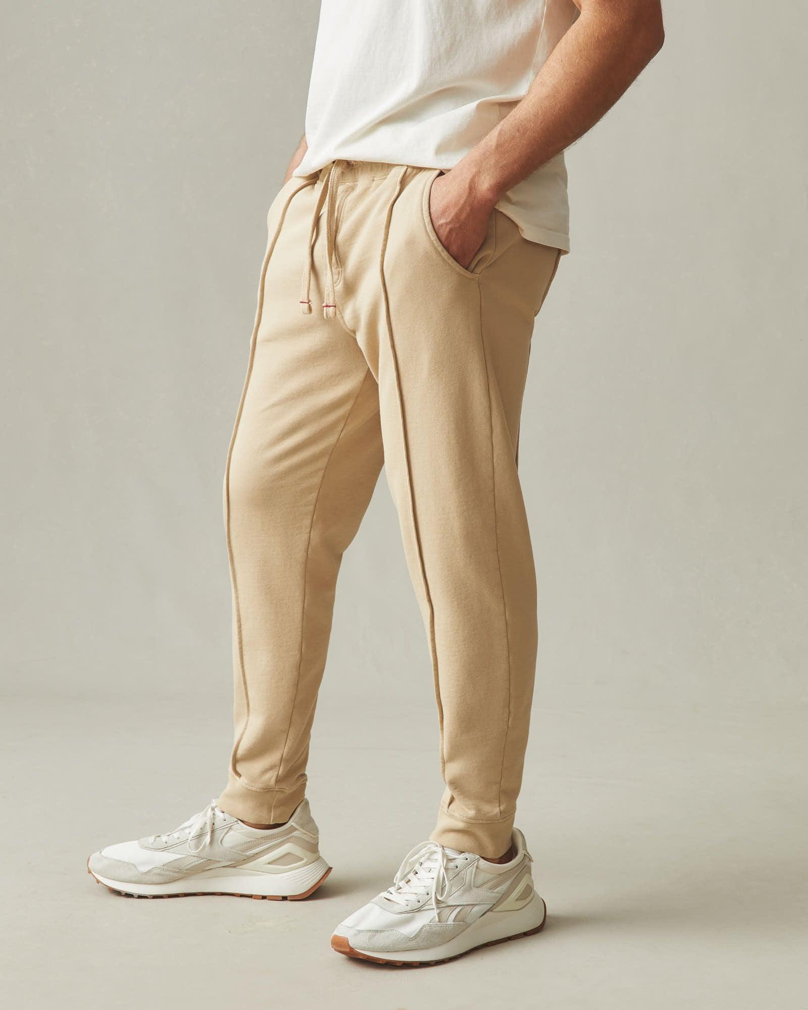 Men's Pintuck French Terry Jogger - Safari Product Image