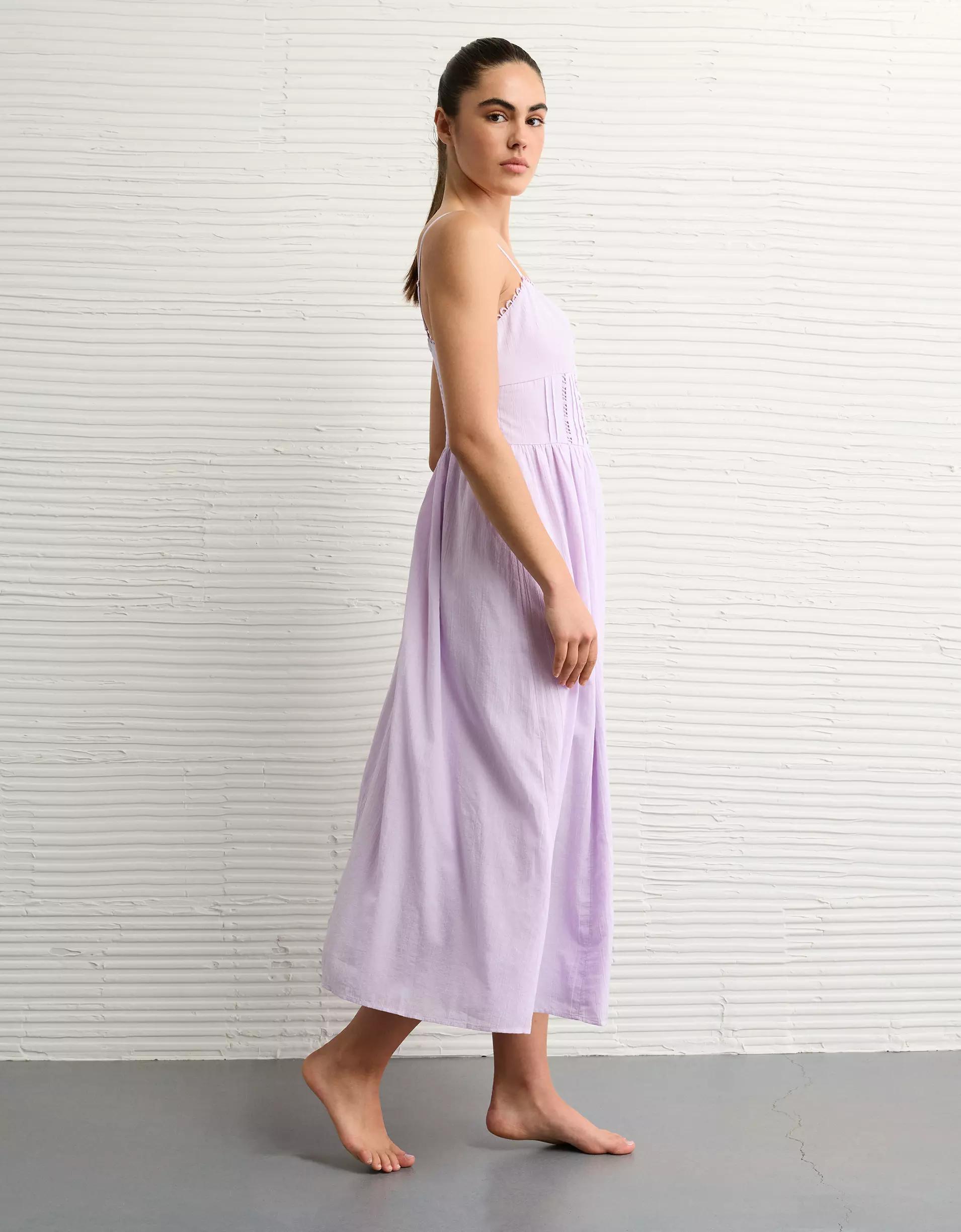 AE Catie Corset Button-Up Midi Dress Women's Product Image