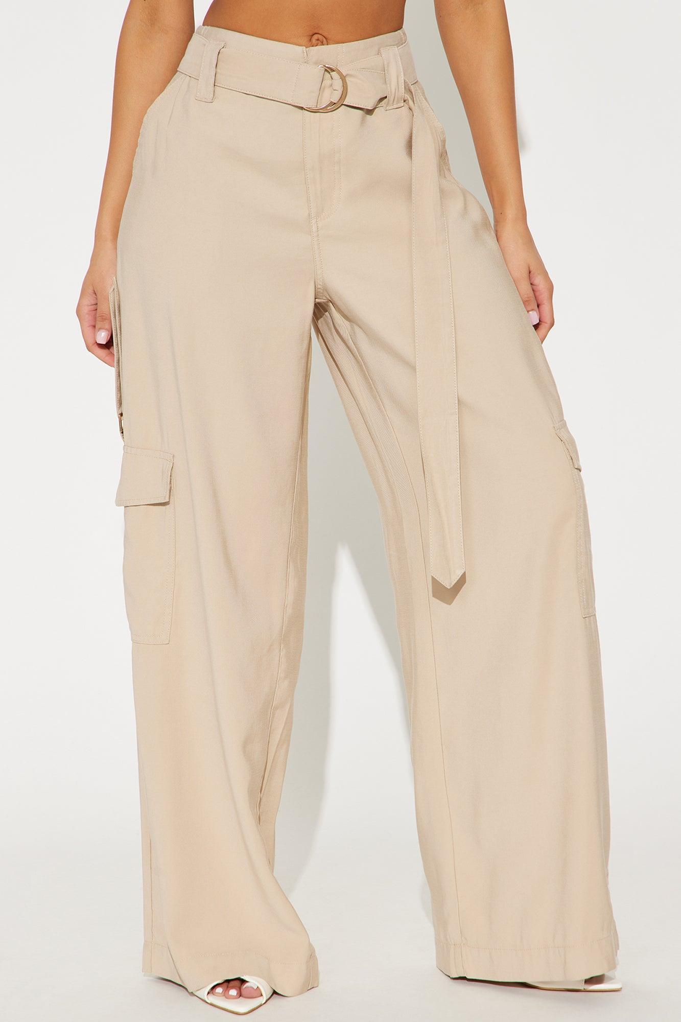 Make You Stay Wide Leg Pant - Khaki Product Image
