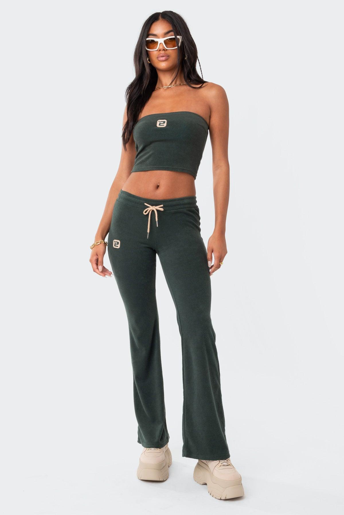Terry Low-Rise Pants Product Image