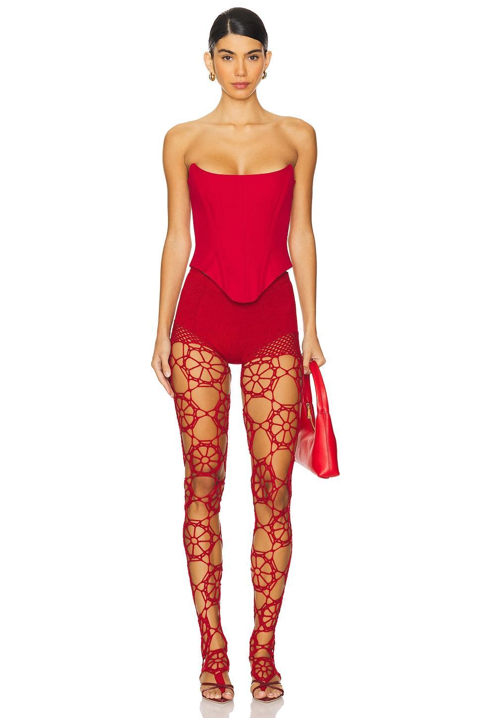 Floral Crochet Leggings nastyamasha Product Image