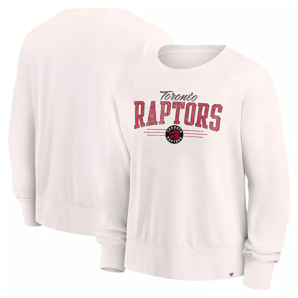 Women's Fanatics Cream Toronto Raptors Close the Game Pullover Sweatshirt, Size: 2XL, Rpt Beige Product Image