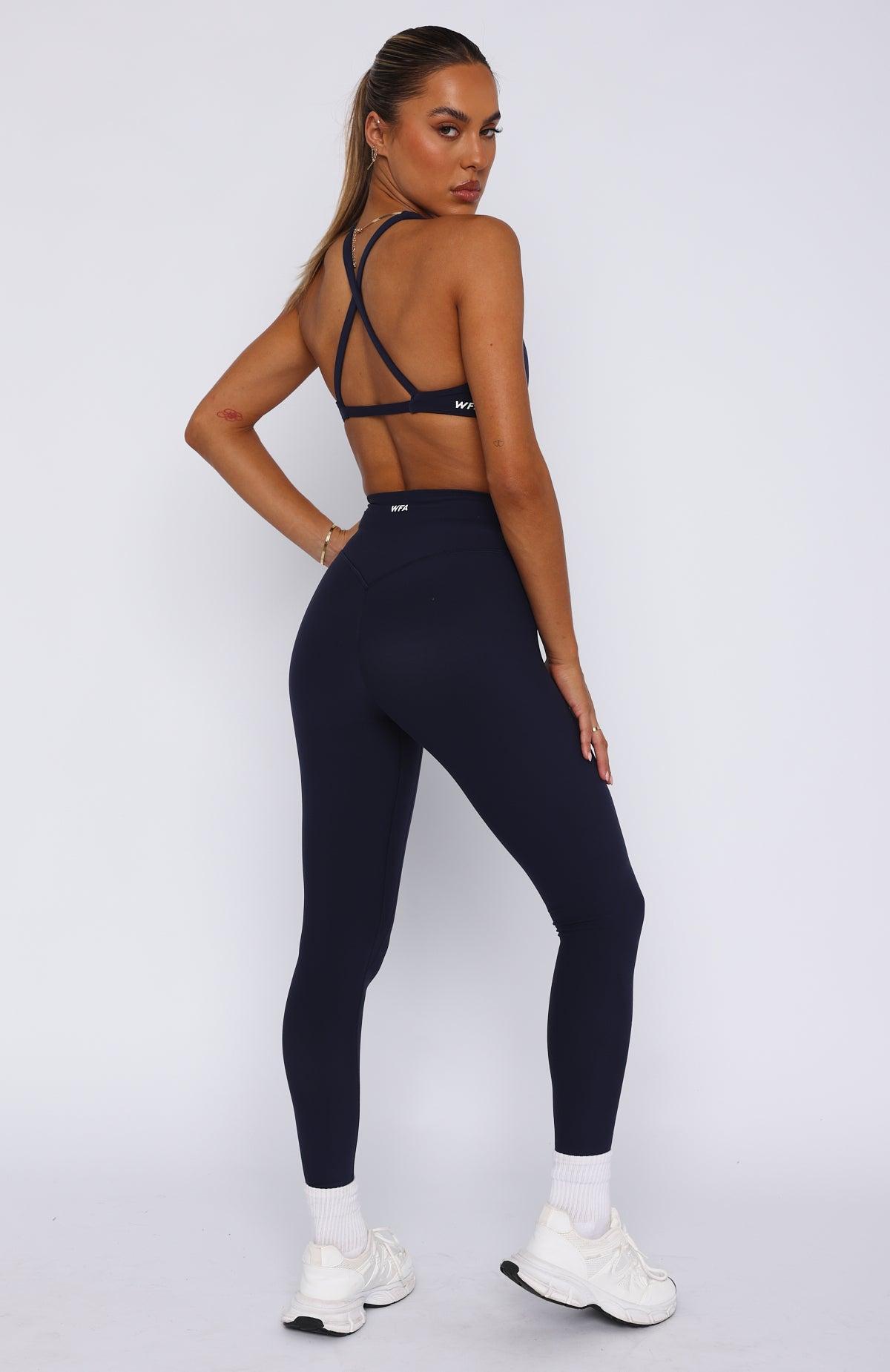 Go Getter High Waisted Leggings Navy Product Image