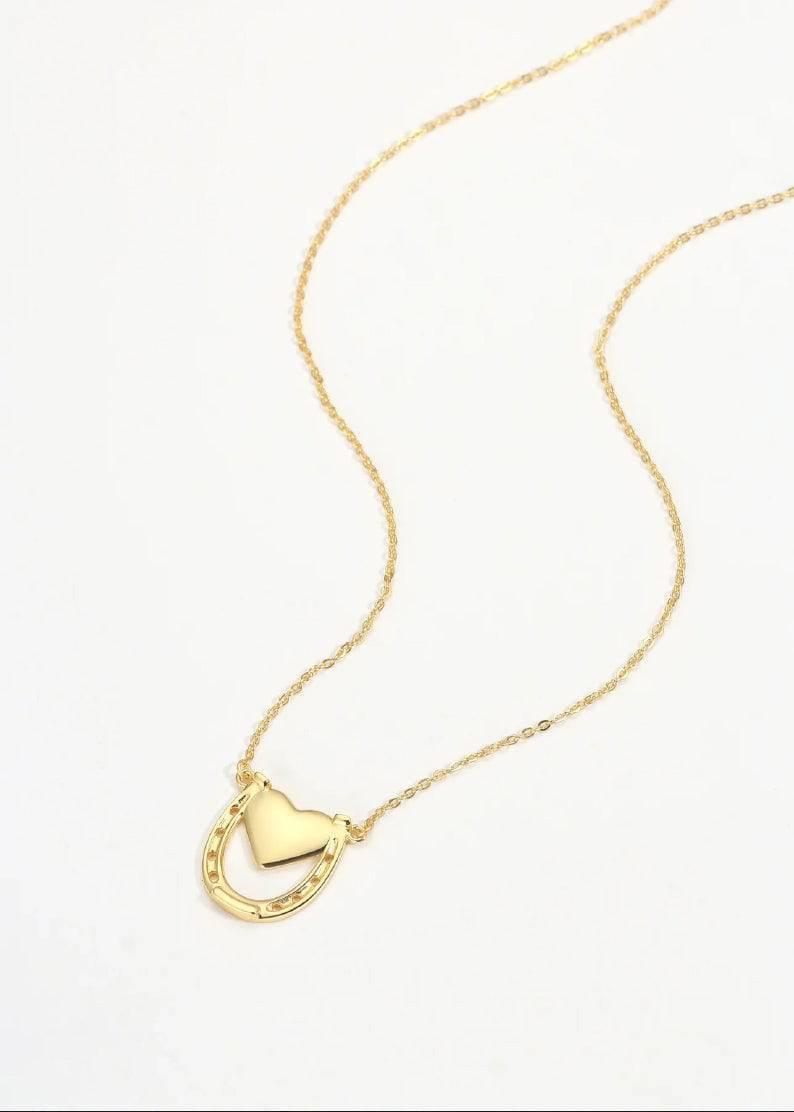 Saints Double Your Luck Horseshoes Necklace Female Product Image