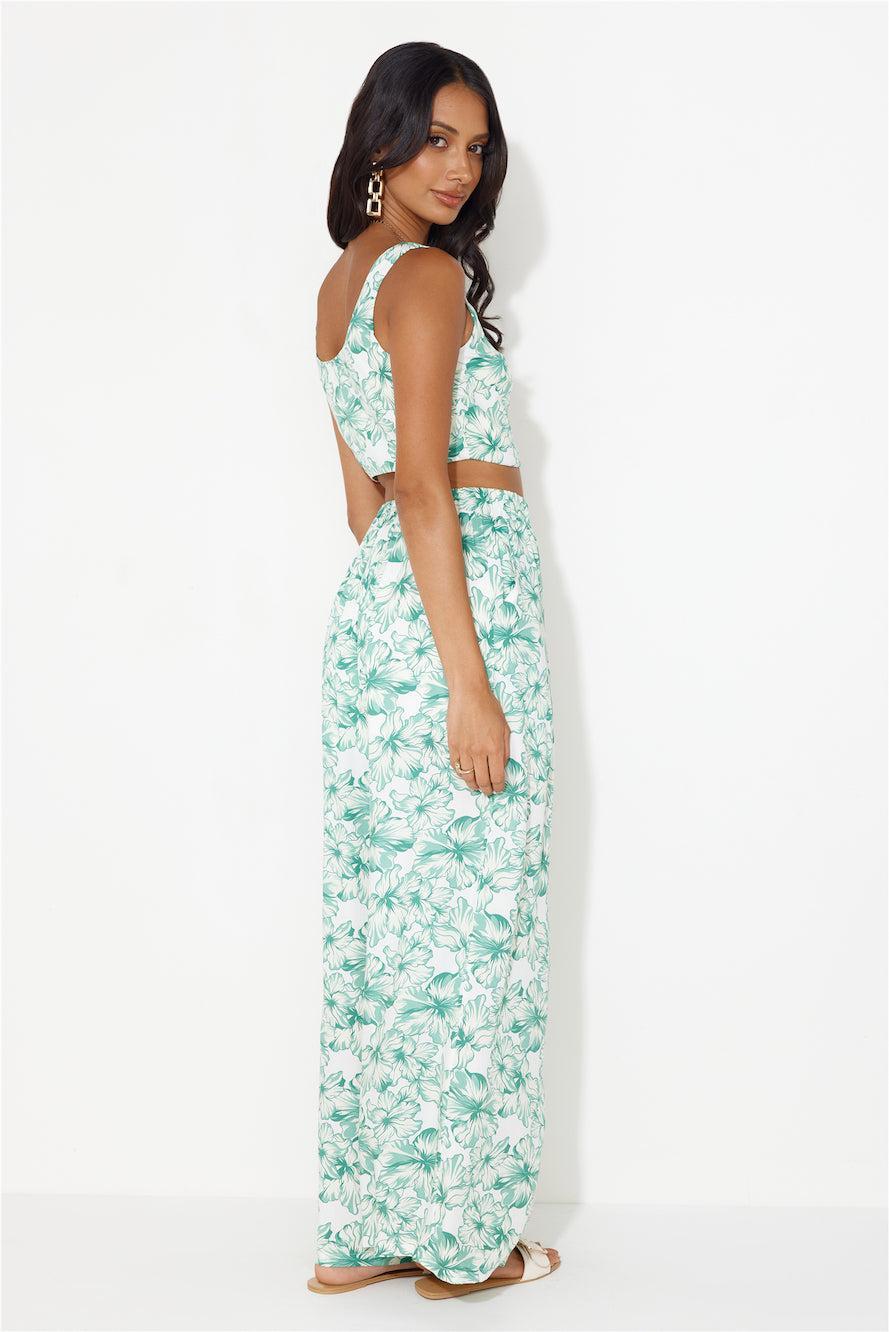 Island Tree Breeze Crop Top Green Product Image