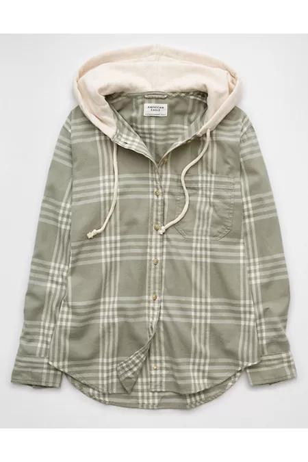 AE Hooded Flannel Women's Product Image