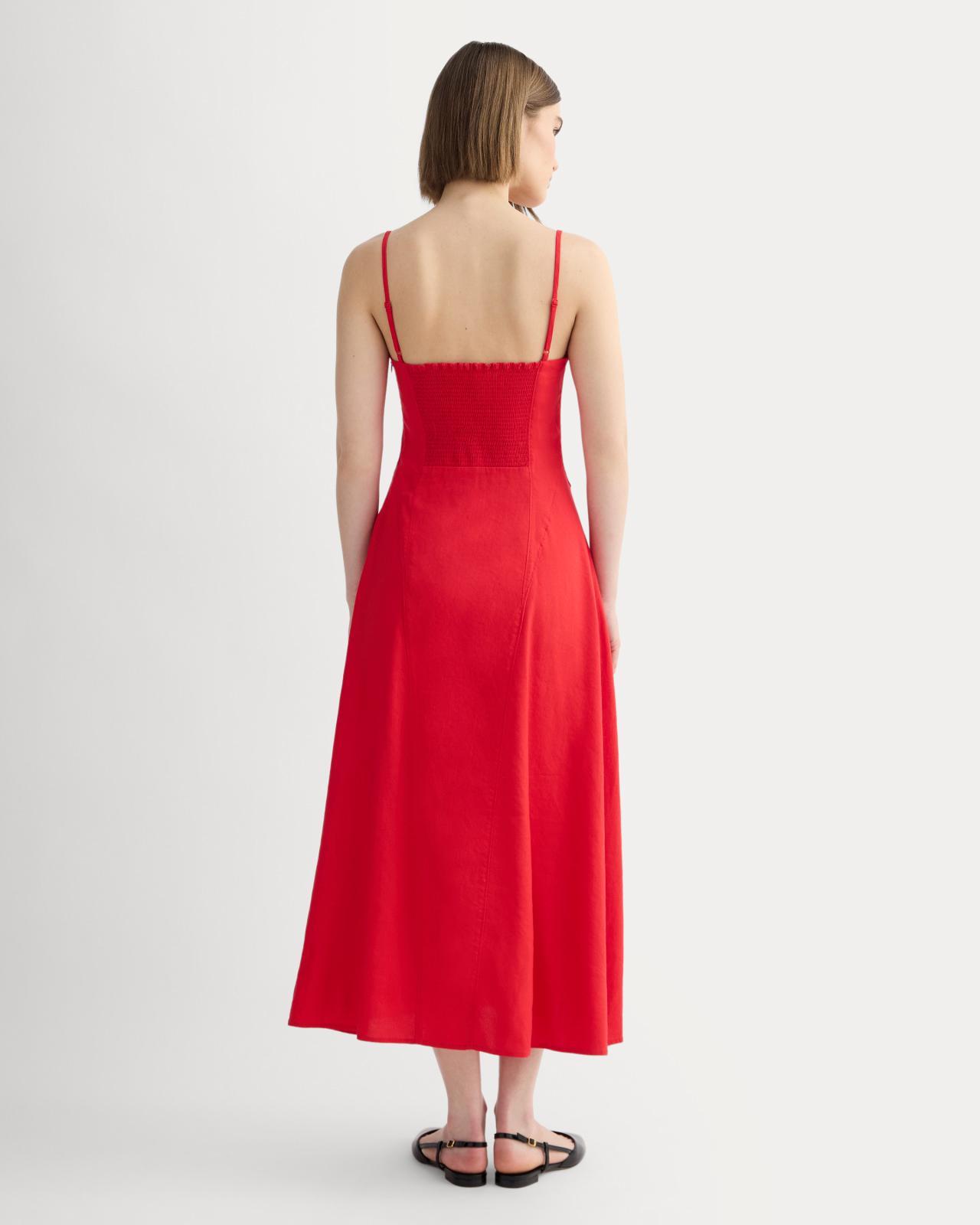 Womens Seamed Dress in Stretch Linen by Everlane Product Image