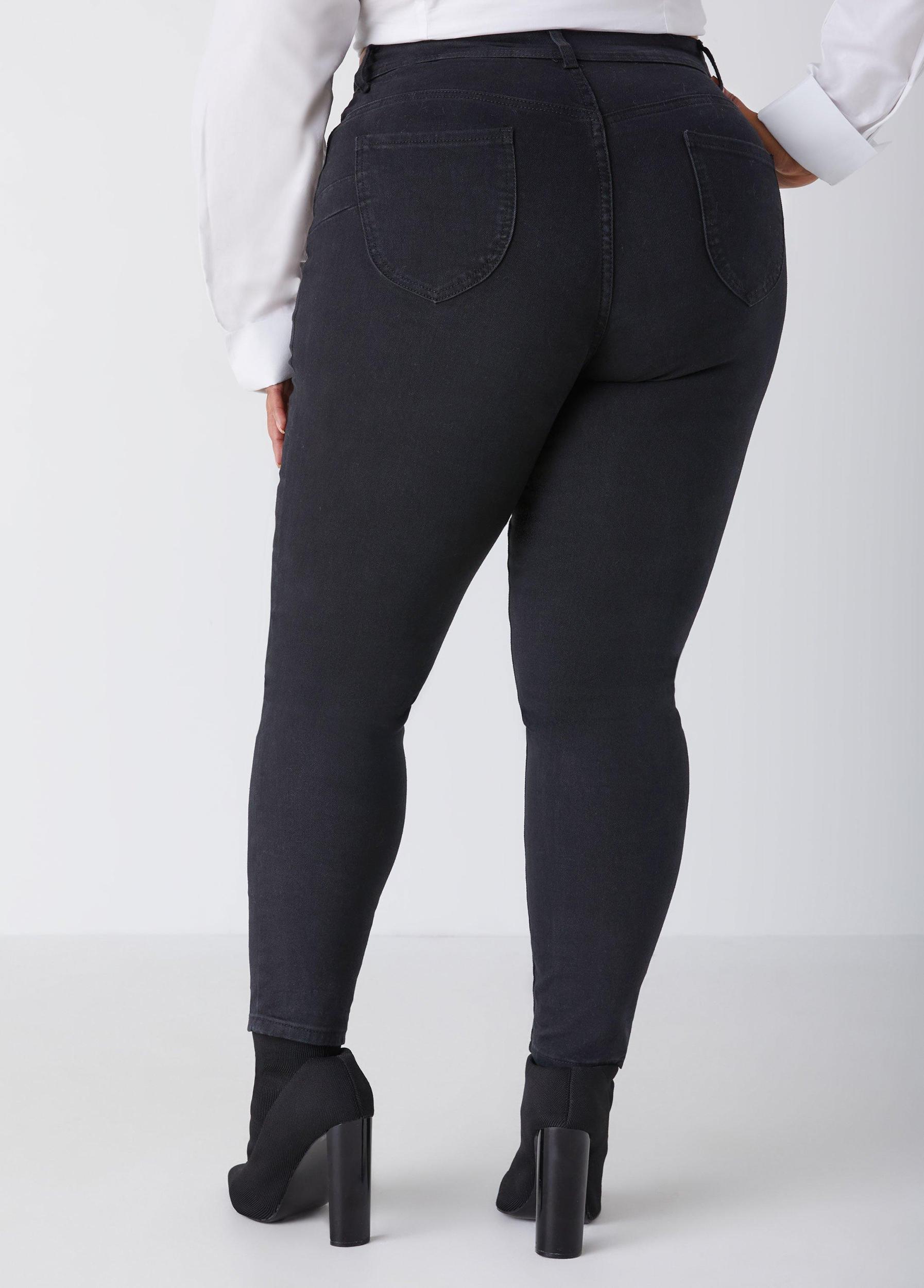Plus Size Fearless High Waist Skinny Jeans Ashley Stewart Product Image