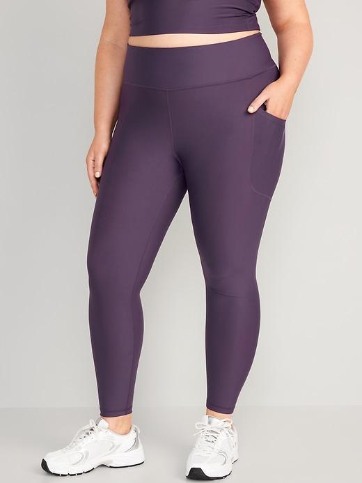 High-Waisted PowerSoft Rib Leggings Product Image