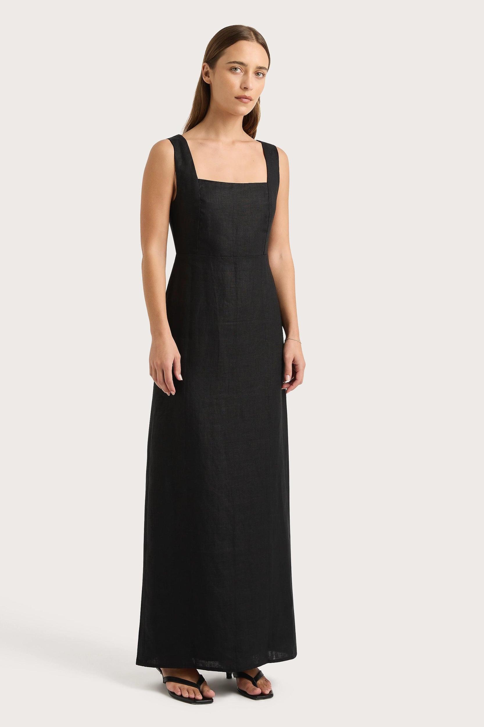 Lais Midi Dress Black Product Image